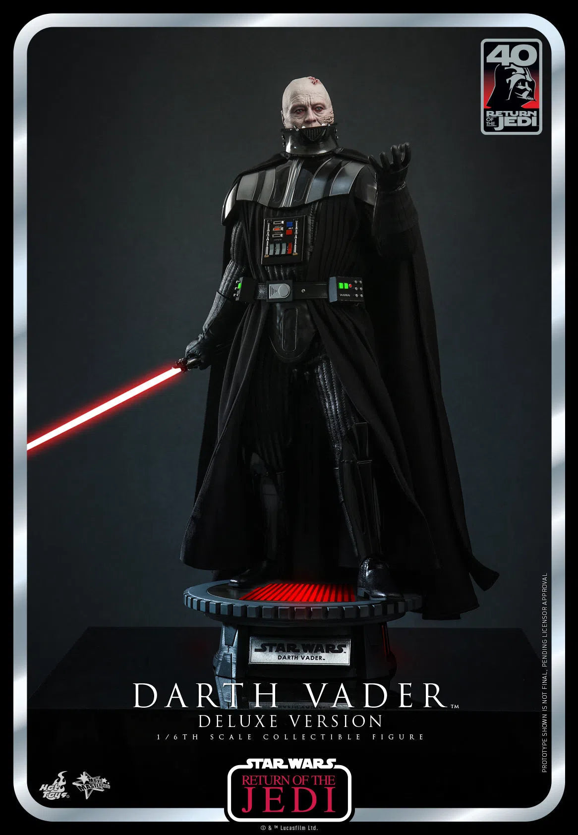 Darth Vader: Star Wars: Return Of The Jedi: 40th Anniversary: Deluxe Hot Toys