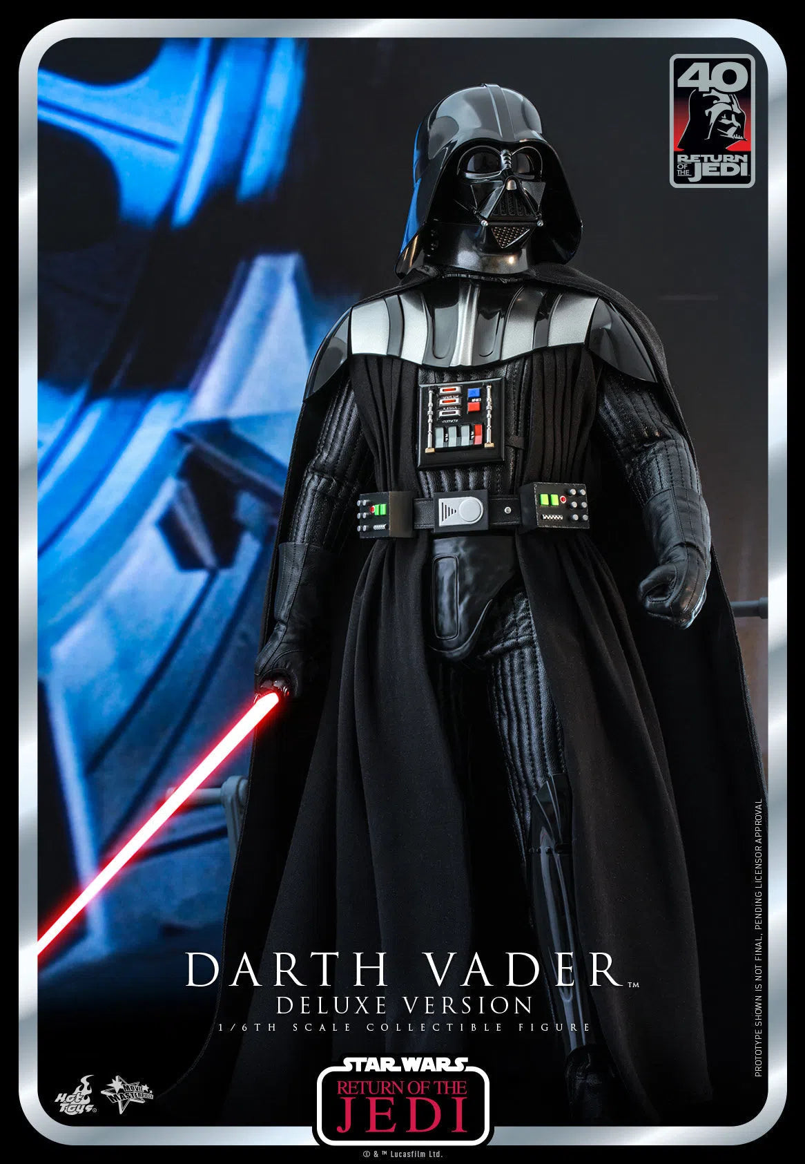 Darth Vader: Star Wars: Return Of The Jedi: 40th Anniversary: Deluxe Hot Toys