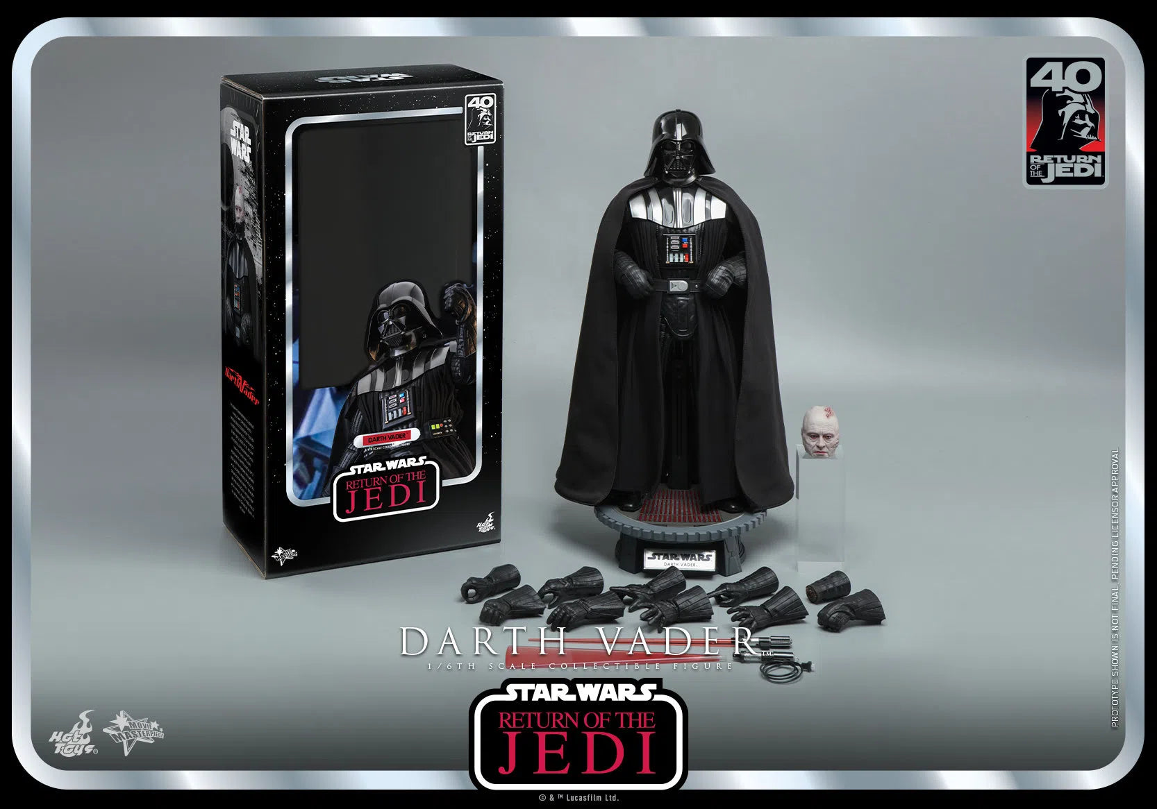 Darth Vader: Star Wars: Return Of The Jedi: 40th Anniversary Hot Toys