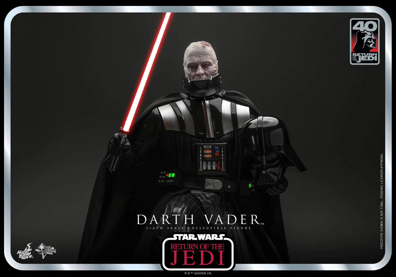 Darth Vader: Star Wars: Return Of The Jedi: 40th Anniversary Hot Toys