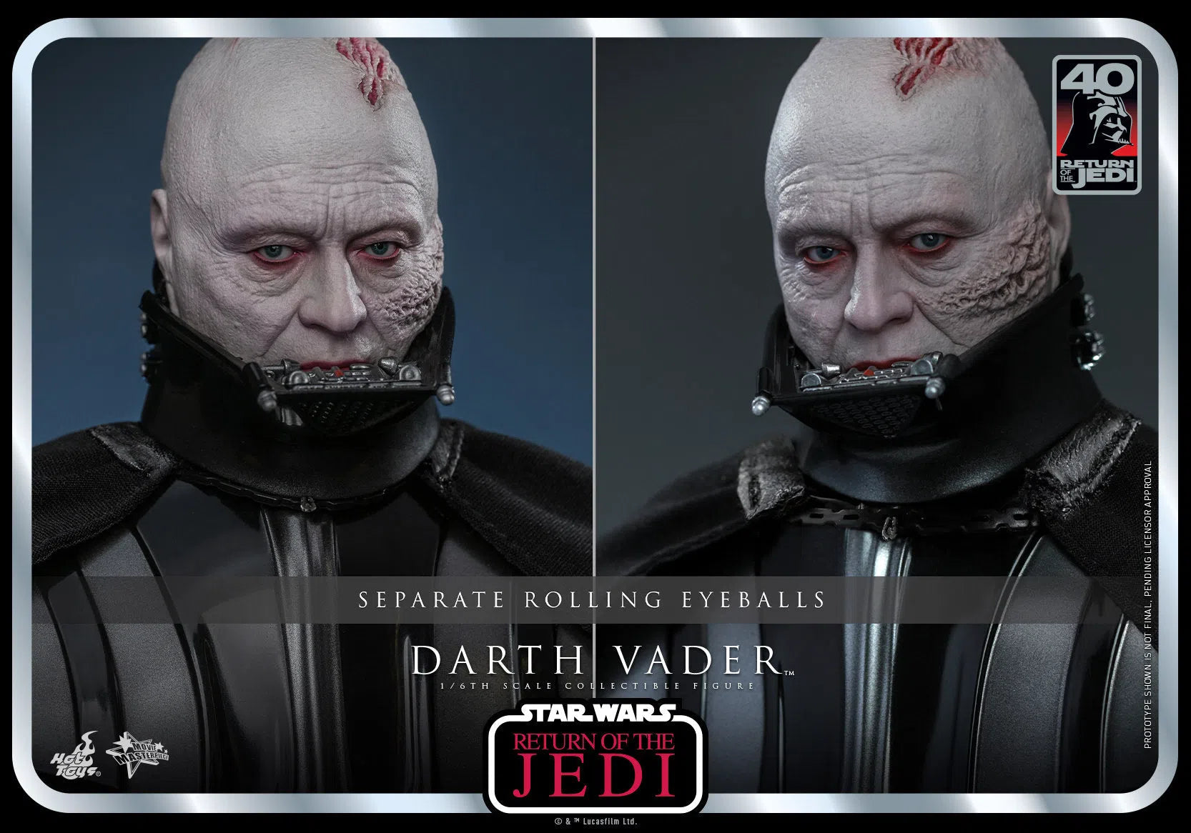 Darth Vader: Star Wars: Return Of The Jedi: 40th Anniversary Hot Toys