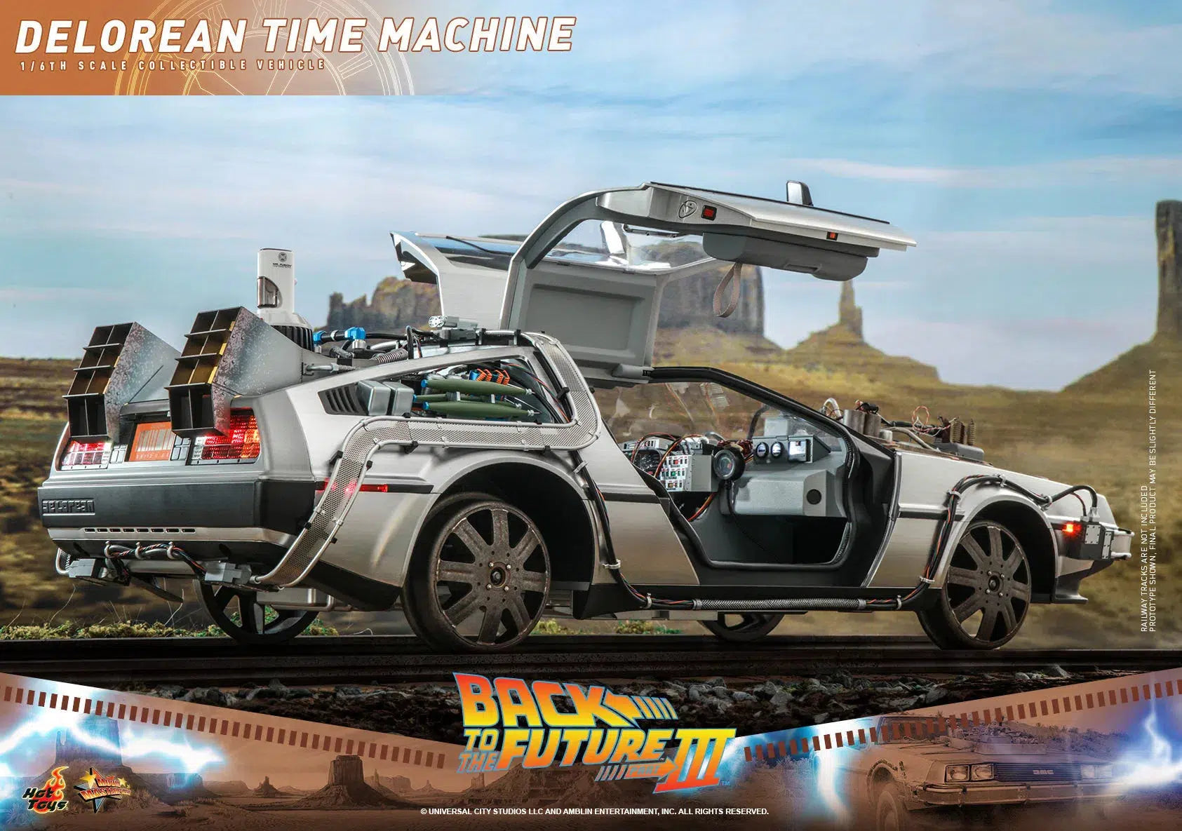 Delorean Time Machine: Back To The Future Part III: Hot Toys Hot Toys