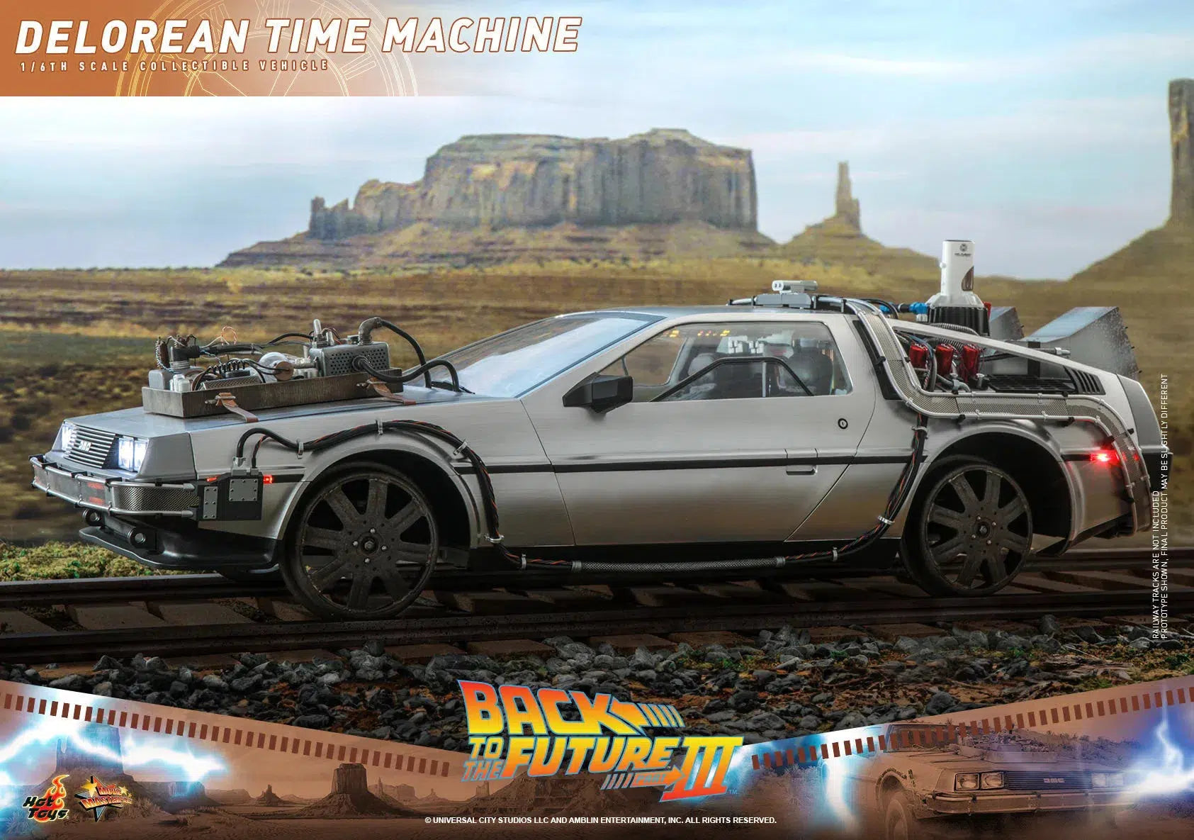 Delorean Time Machine: Back To The Future Part III: Hot Toys Hot Toys