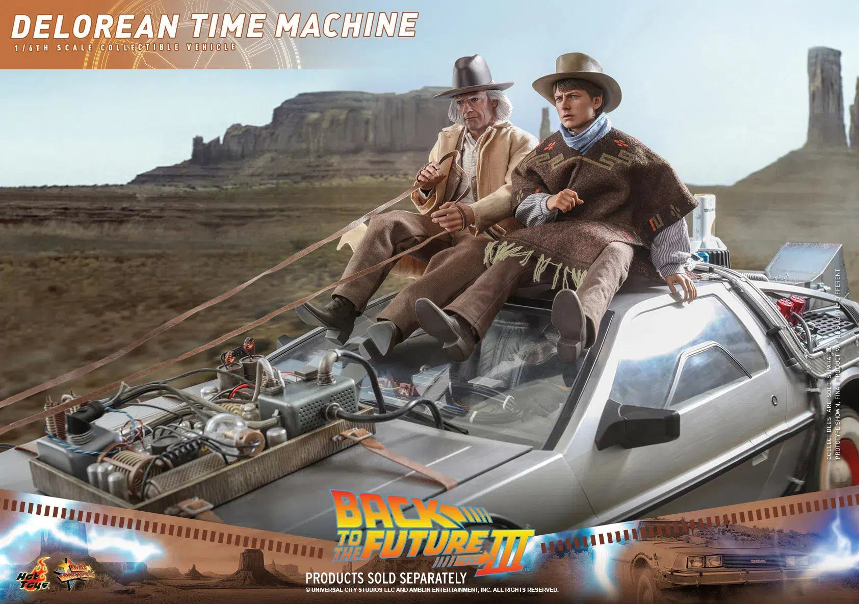 Delorean Time Machine: Back To The Future Part III: Hot Toys Hot Toys