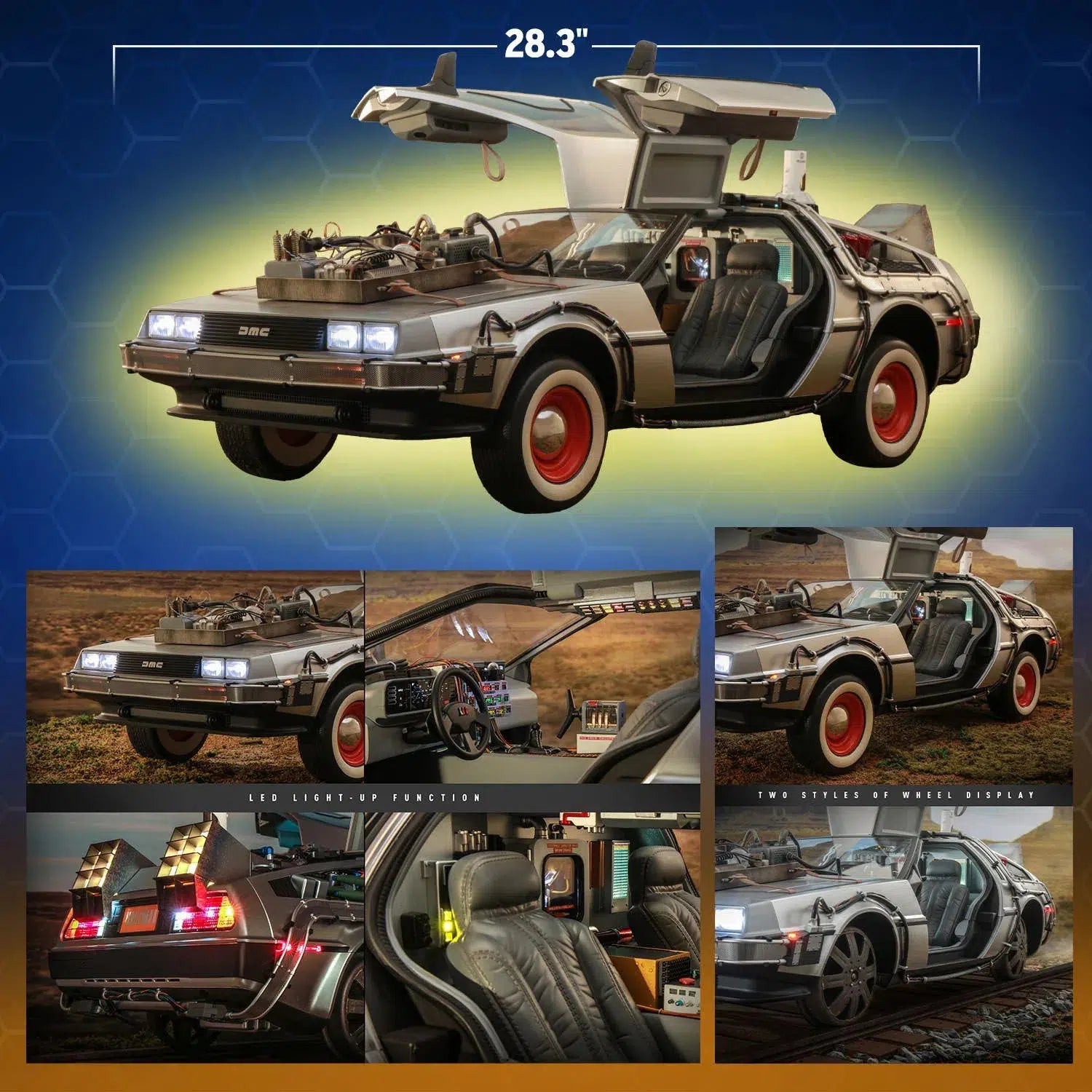 Delorean Time Machine: Back To The Future Part III: Hot Toys Hot Toys