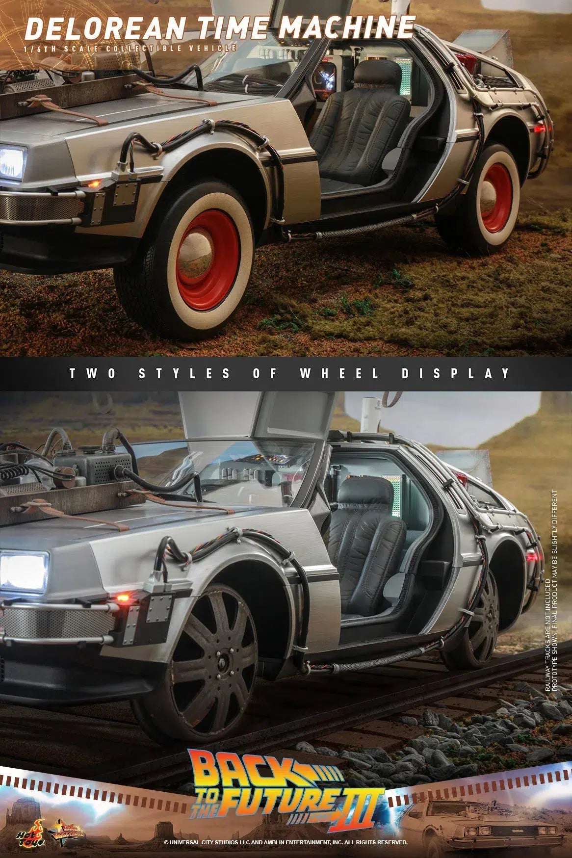 Delorean Time Machine: Back To The Future Part III: Hot Toys Hot Toys