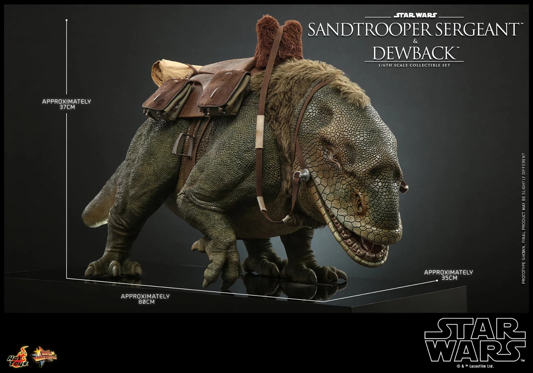 Dewback Deluxe & Sandtrooper Sergeant: Star Wars: A New Hope Hot Toys