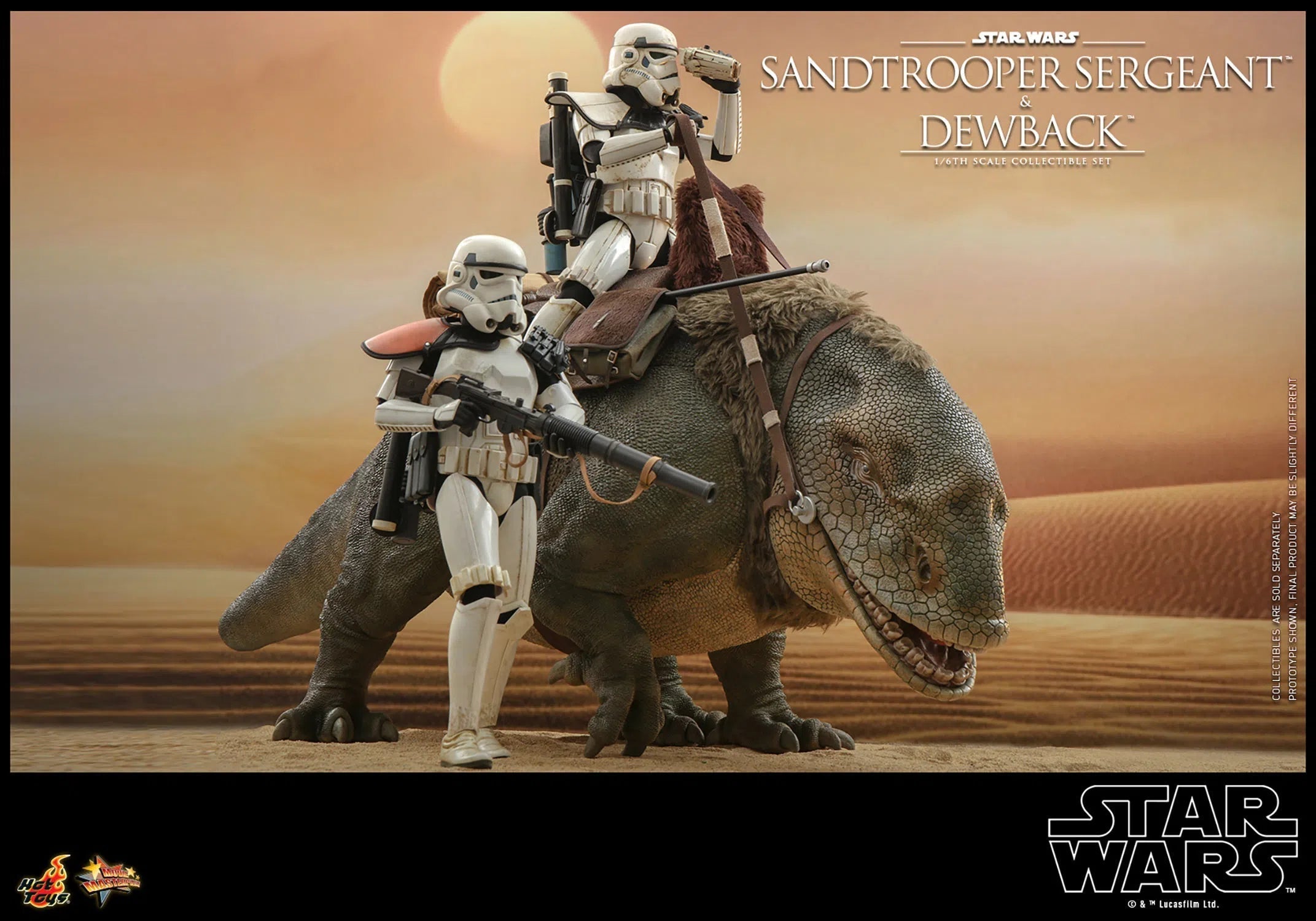 Dewback Deluxe & Sandtrooper Sergeant: Star Wars: A New Hope Hot Toys