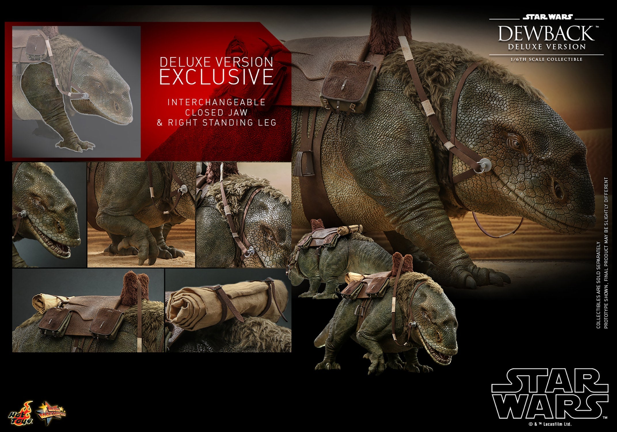 Dewback Deluxe: Star Wars: A New Hope: Mandalorian Not Included Hot Toys