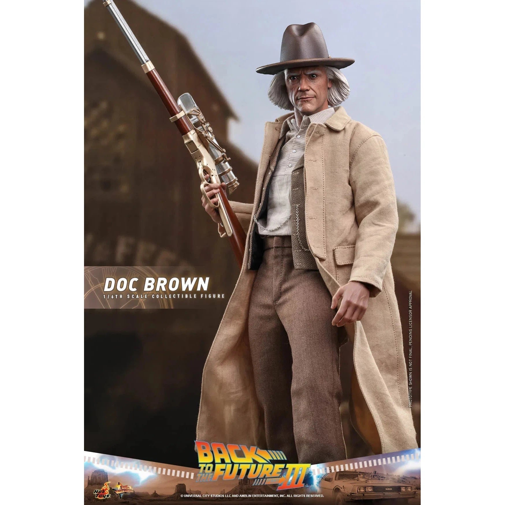 Doc Brown: Back To The Future Part III: MMS617 Hot Toys