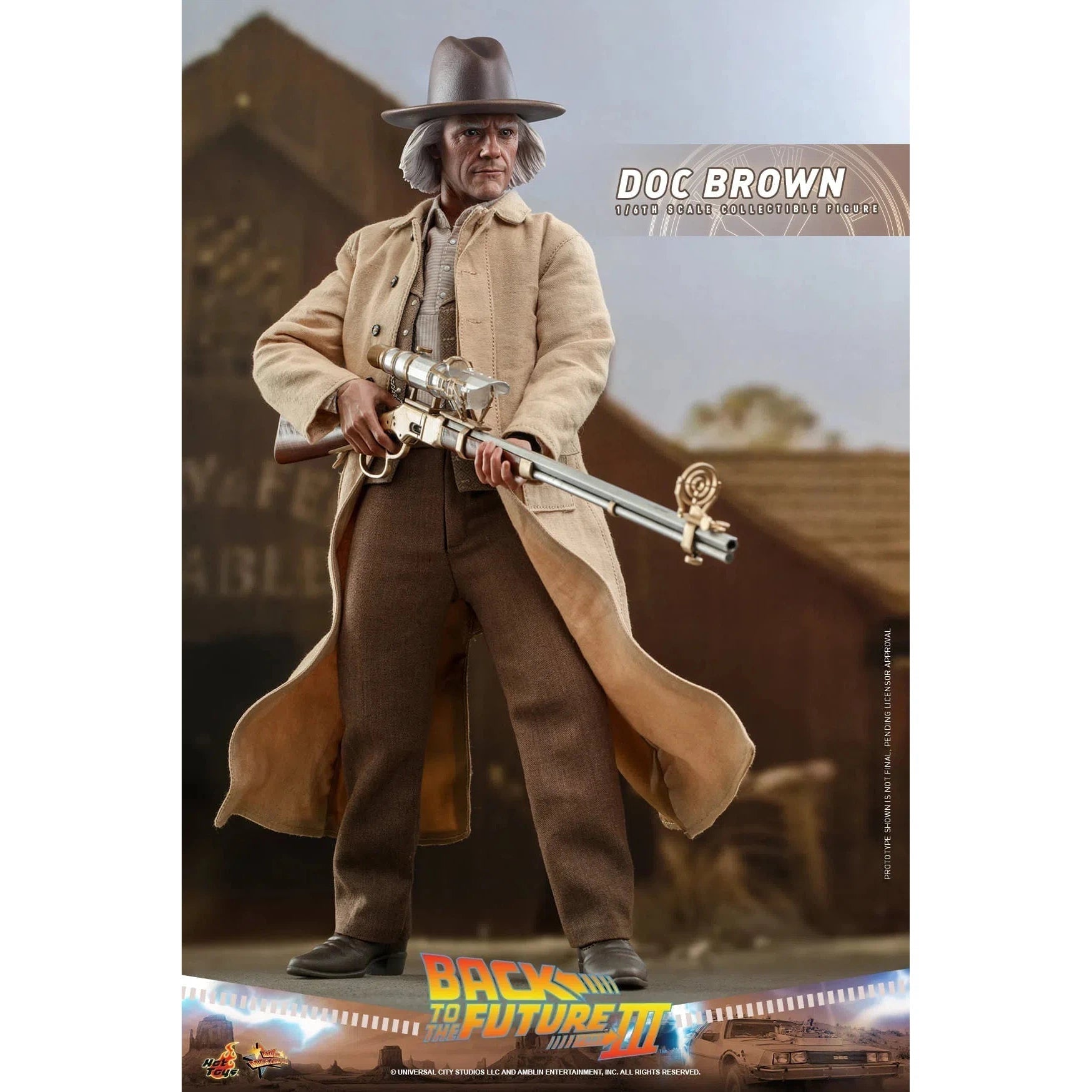 Doc Brown: Back To The Future Part III: MMS617 Hot Toys