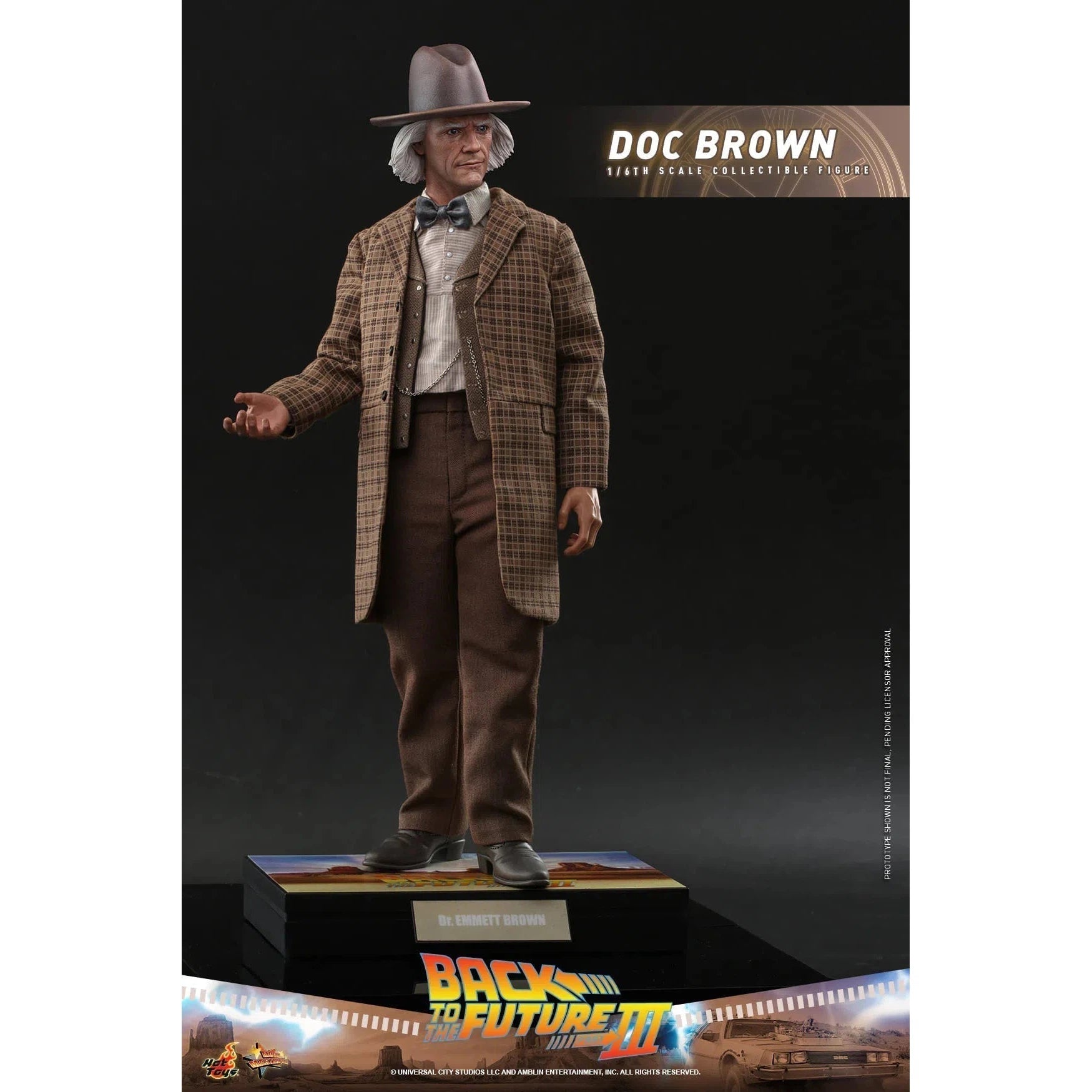 Doc Brown: Back To The Future Part III: MMS617 Hot Toys