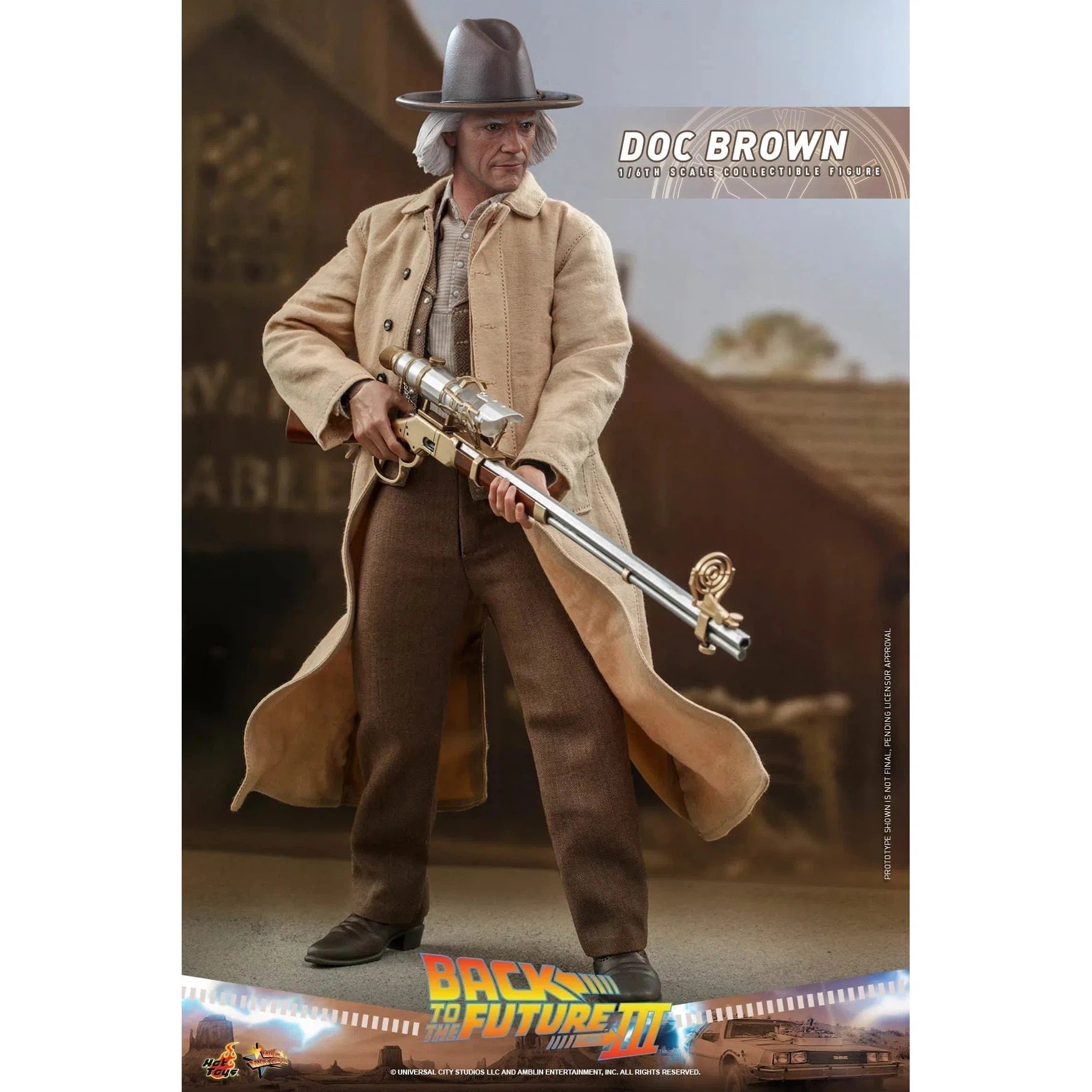 Doc Brown: Back To The Future Part III: MMS617 Hot Toys