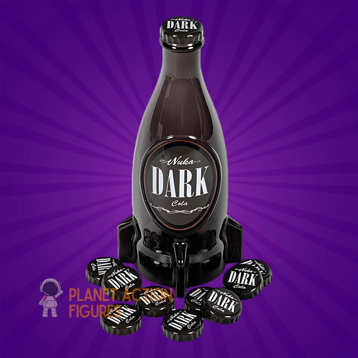 Fallout: Nuka Cola Dark Glass Bottle & Caps DPI