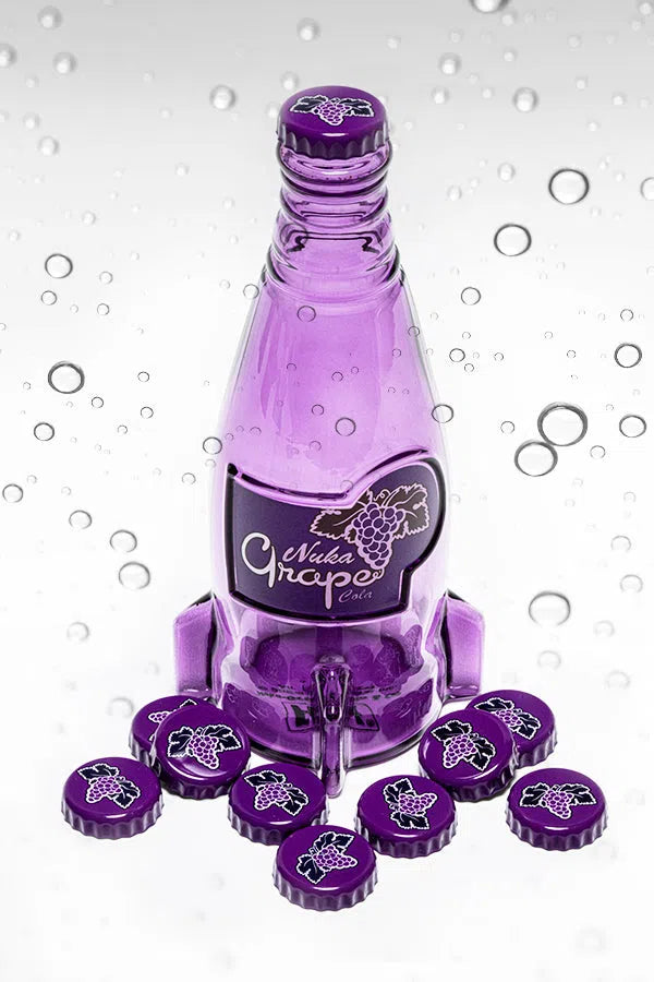 Fallout: Nuka Cola Grape Glass Bottle & Caps DPI