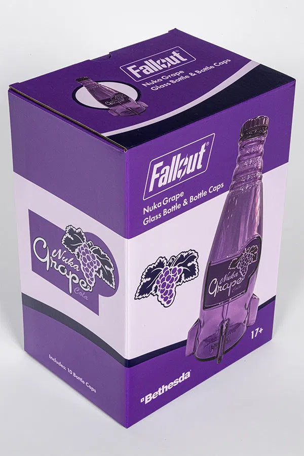 Fallout: Nuka Cola Grape Glass Bottle & Caps DPI