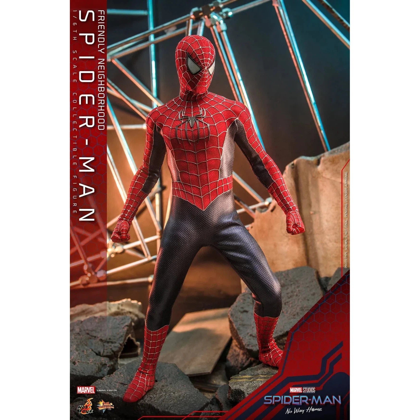 Friendly Neighborhood Spider-Man: Deluxe: Spider-Man No Way Home: MMS662 Hot Toys