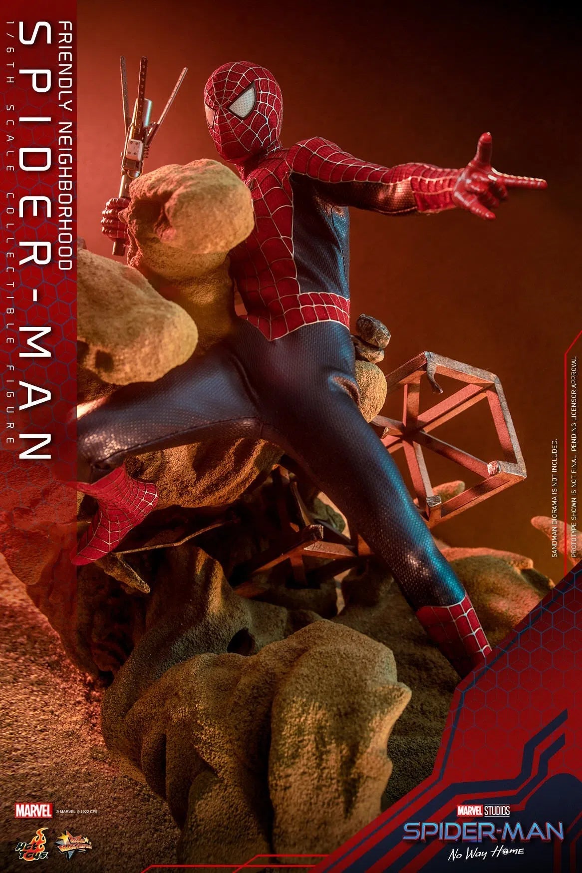 Friendly Neighborhood Spider-Man: Deluxe: Spider-Man No Way Home: MMS662 Hot Toys