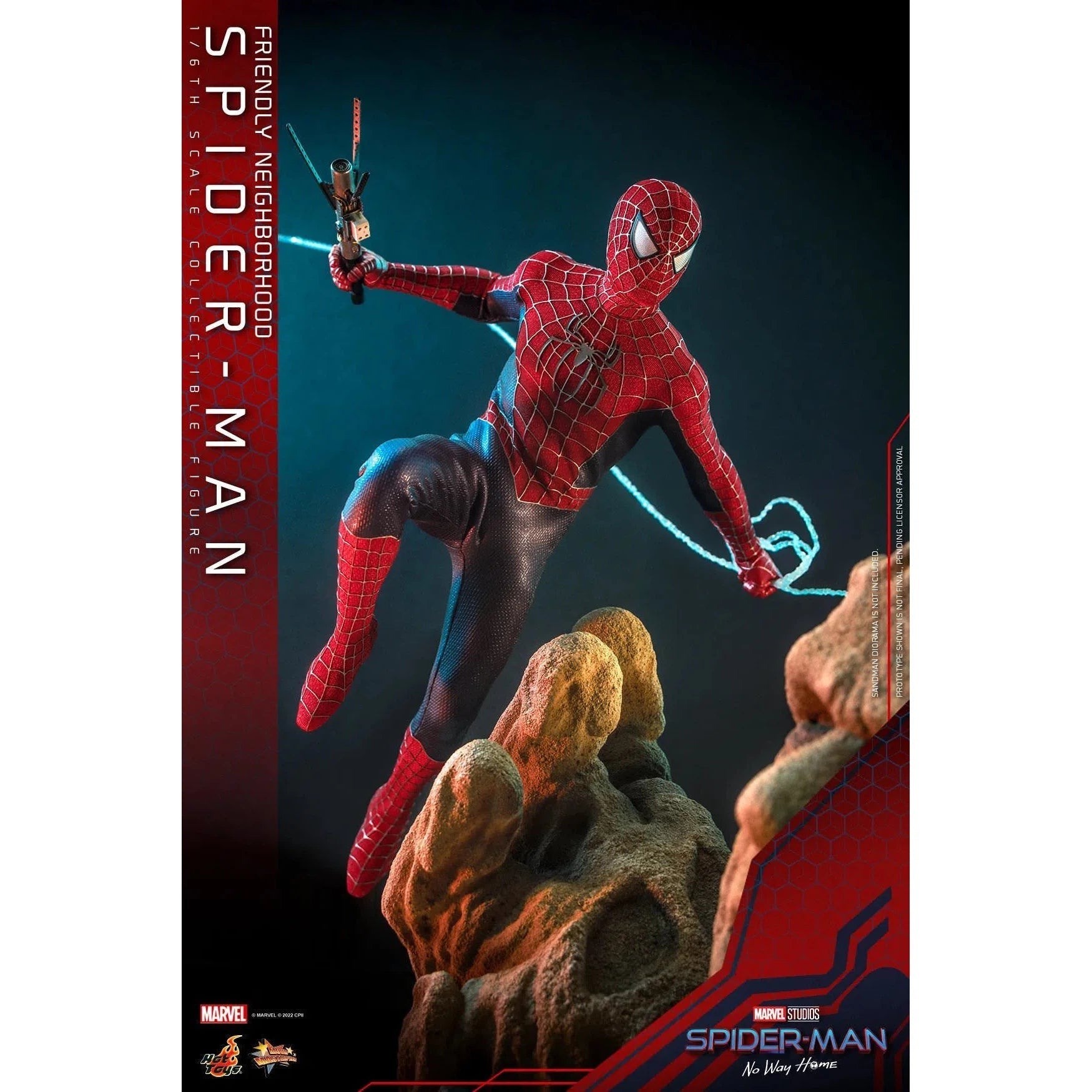 Friendly Neighborhood Spider-Man: Deluxe: Spider-Man No Way Home: MMS662 Hot Toys