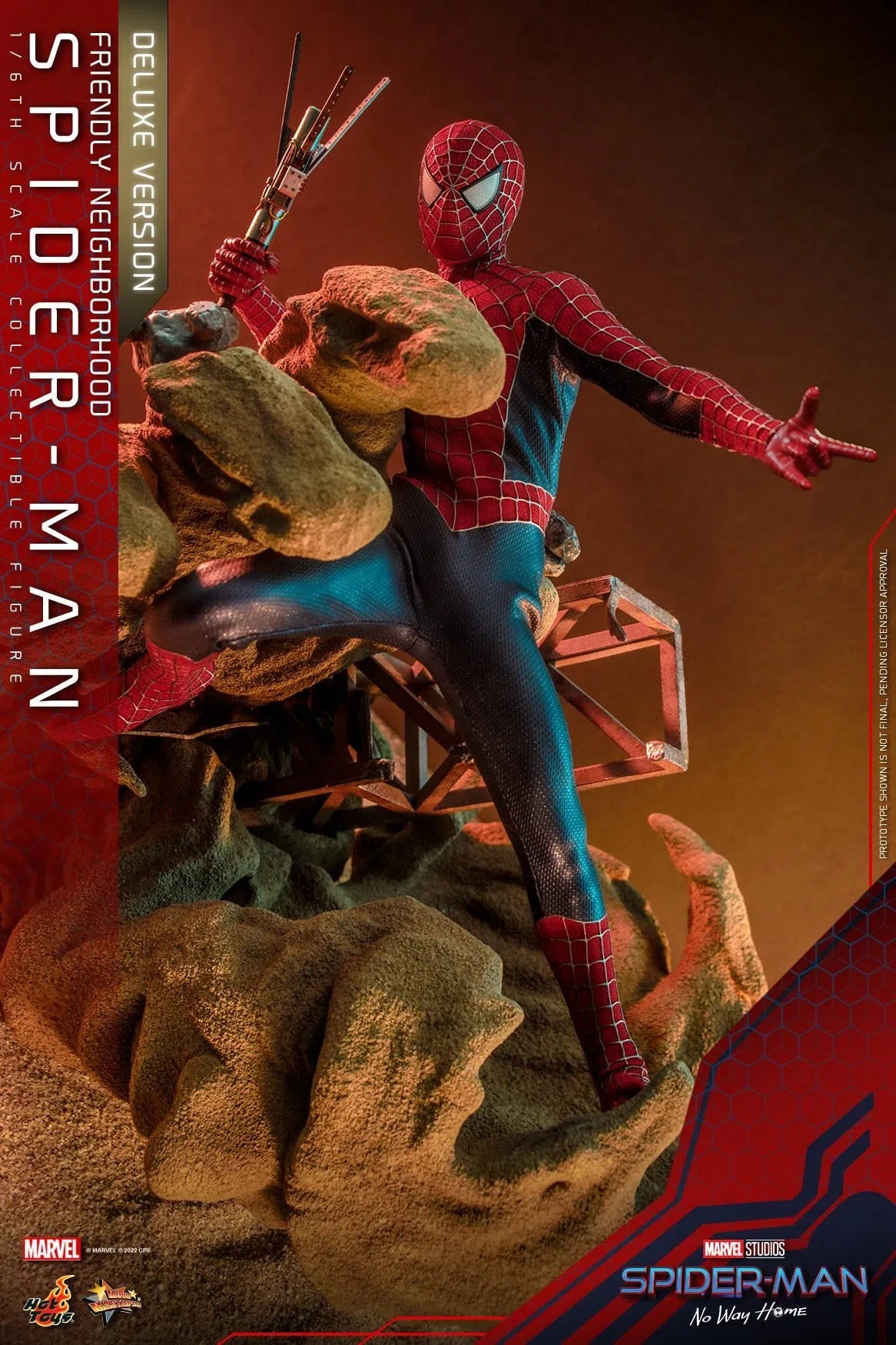 Friendly Neighborhood Spider-Man: Deluxe: Spider-Man No Way Home: MMS662 Hot Toys