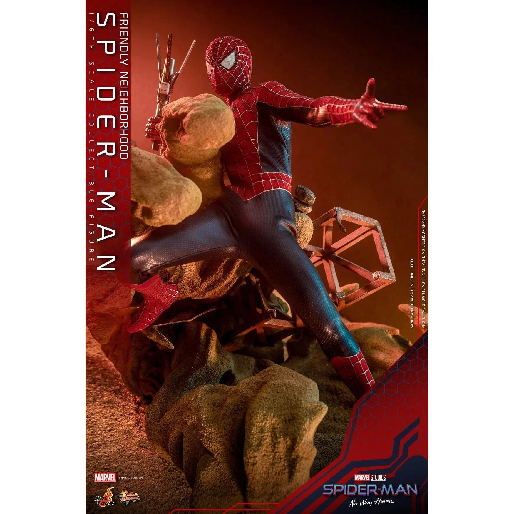 Friendly Neighborhood Spider-Man: Deluxe: Spider-Man No Way Home: MMS662 Hot Toys