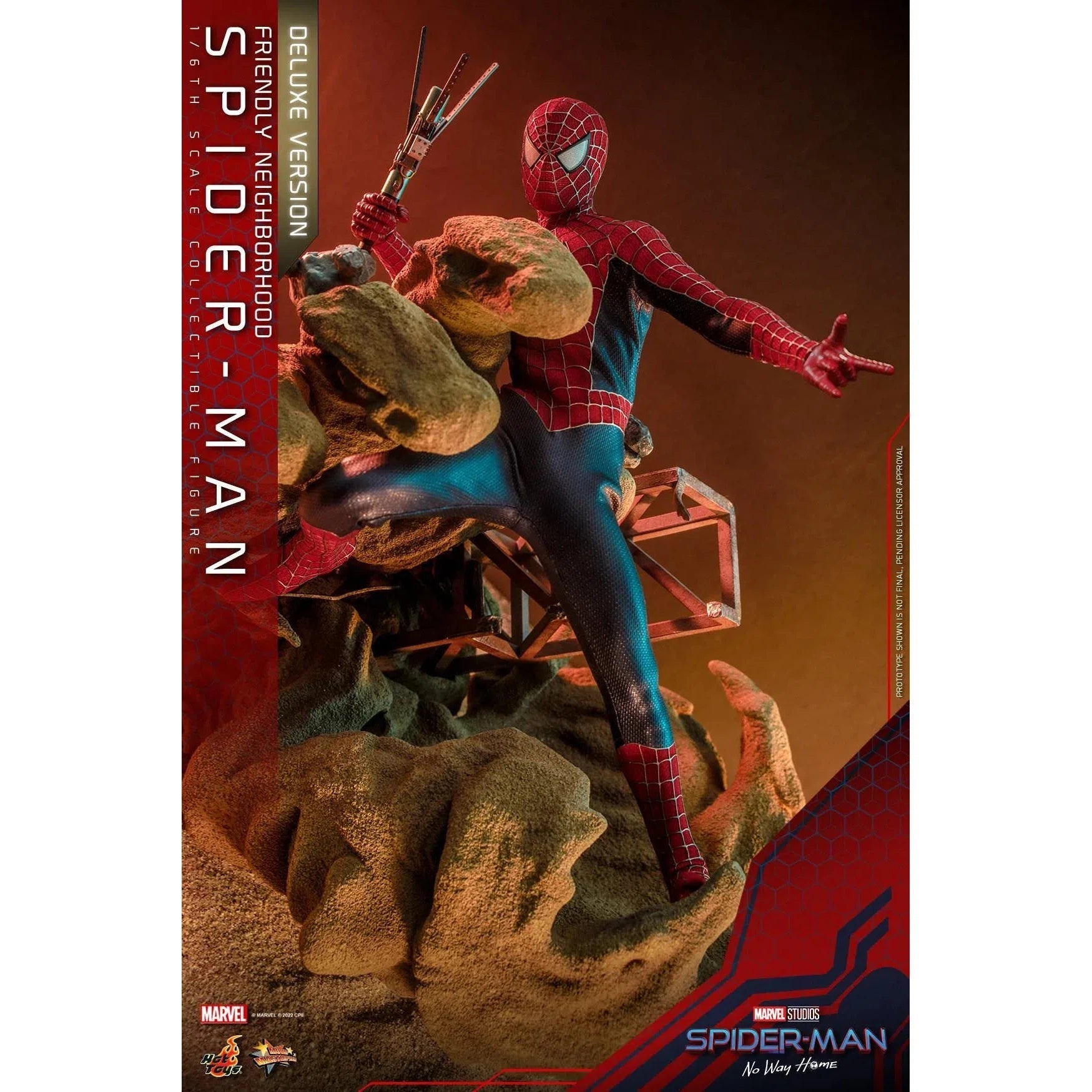 Friendly Neighborhood Spider-Man: Deluxe: Spider-Man No Way Home: MMS662 Hot Toys