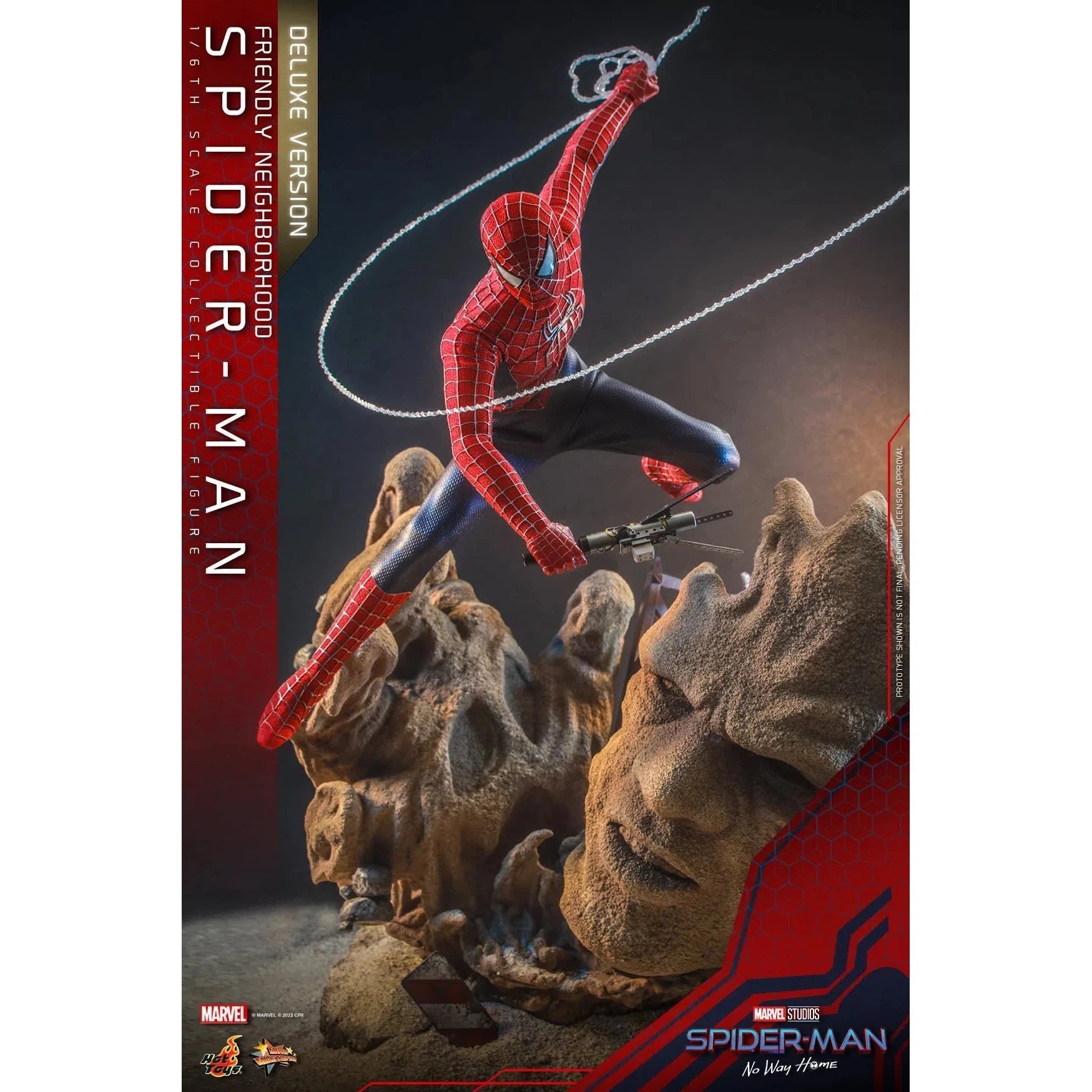 Friendly Neighborhood Spider-Man: Deluxe: Spider-Man No Way Home: MMS662 Hot Toys