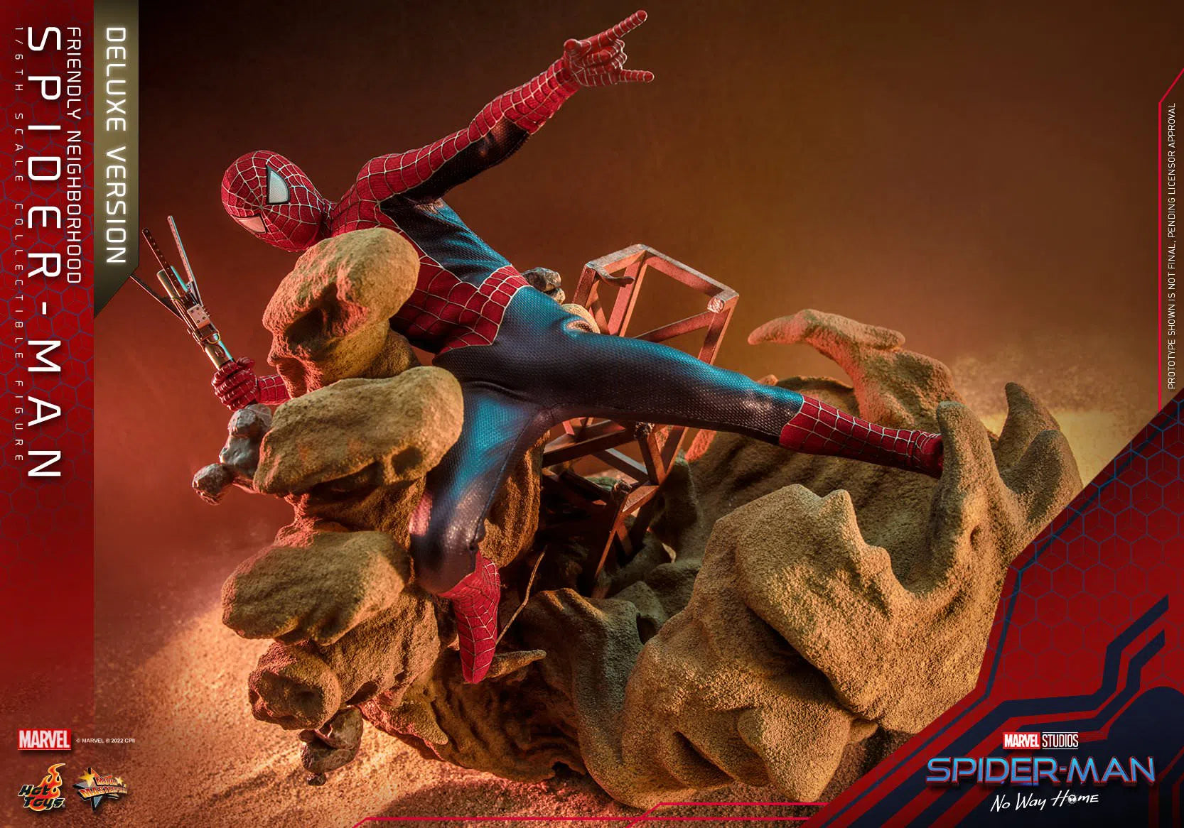 Friendly Neighborhood Spider-Man: Deluxe: Spider-Man No Way Home: MMS662 Hot Toys