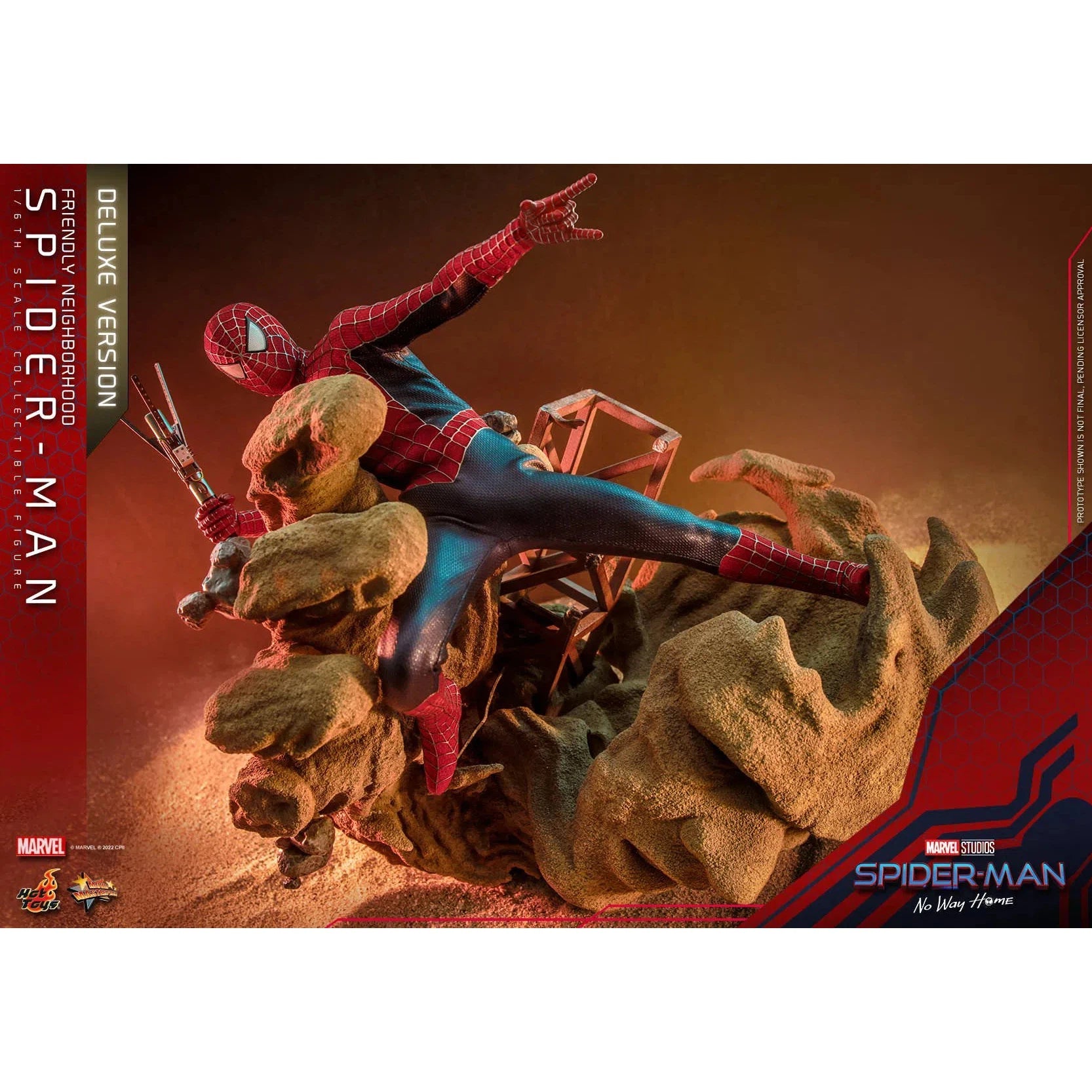 Friendly Neighborhood Spider-Man: Deluxe: Spider-Man No Way Home: MMS662 Hot Toys