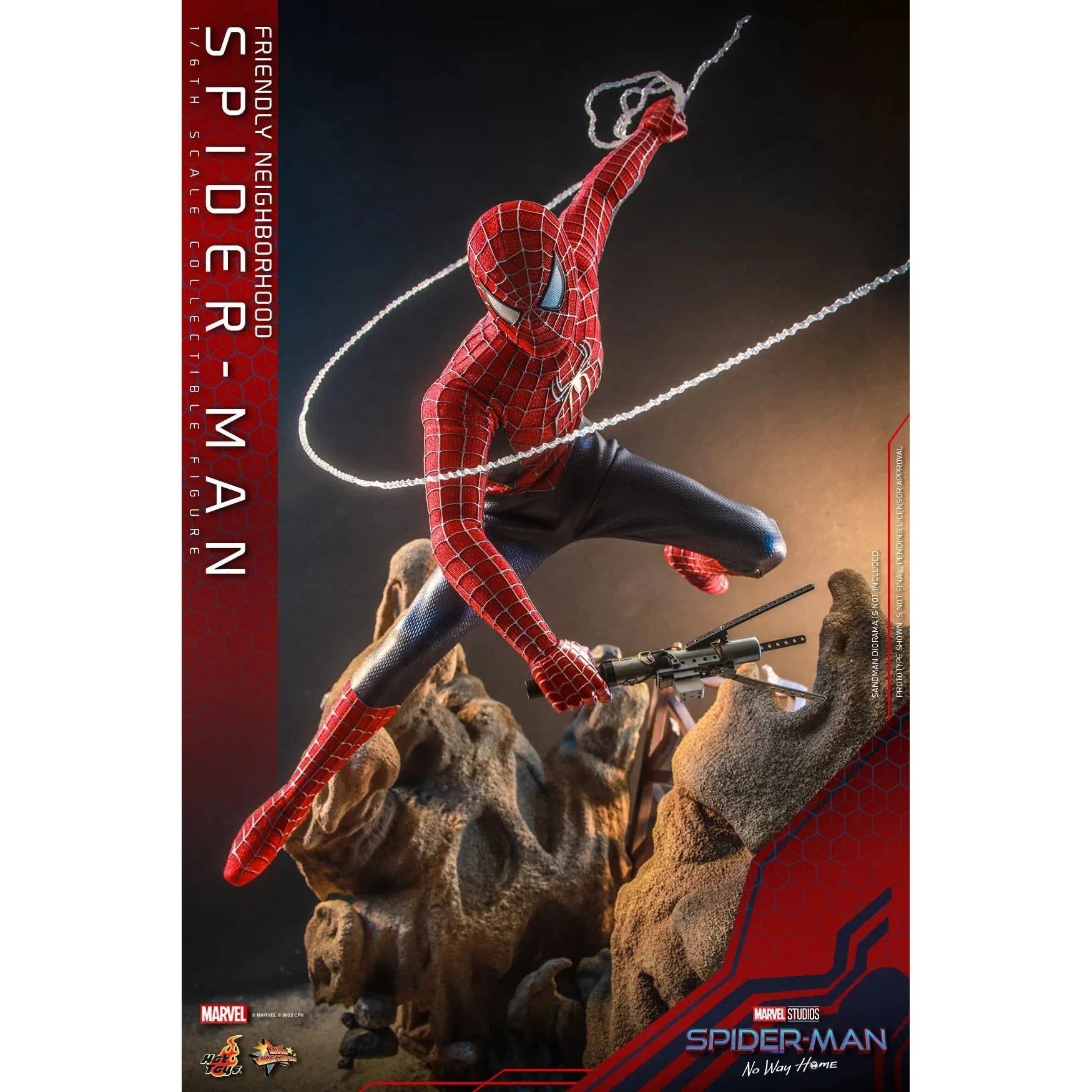 Friendly Neighborhood Spider-Man: Deluxe: Spider-Man No Way Home: MMS662 Hot Toys