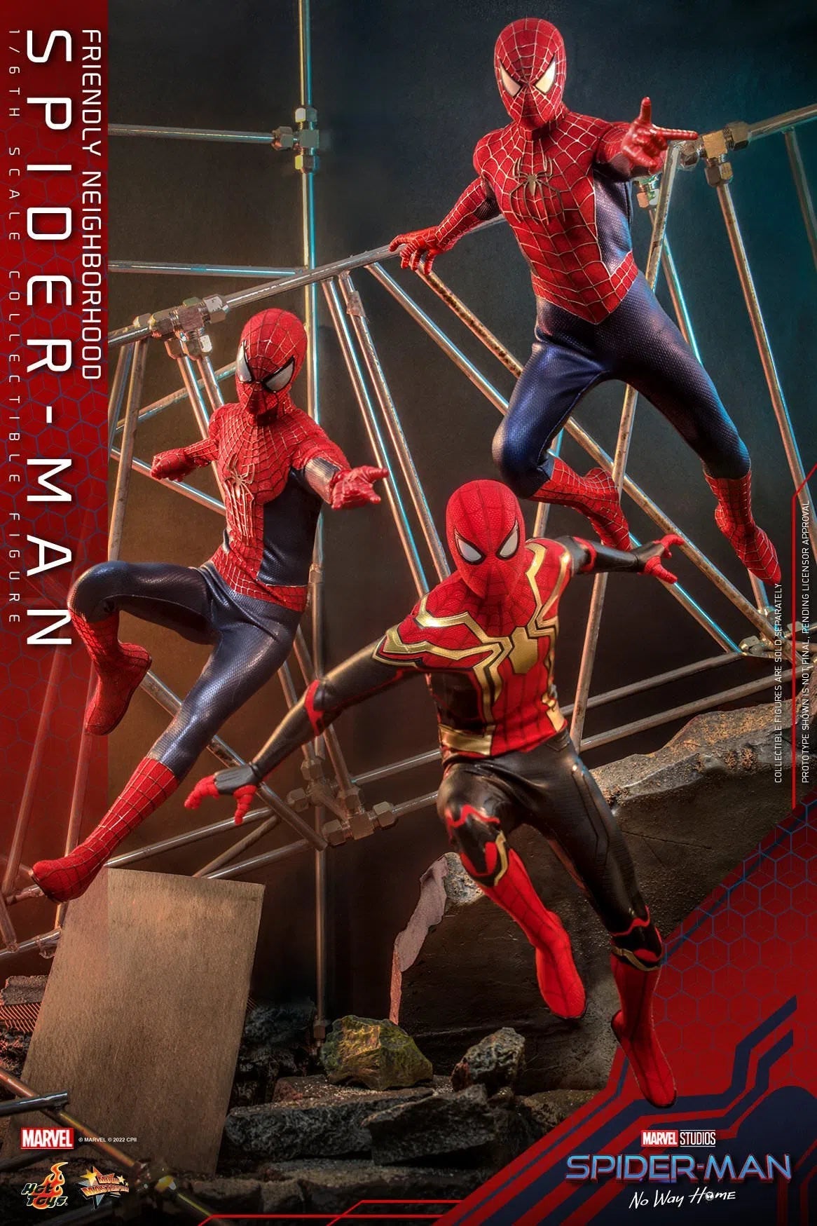 Friendly Neighborhood Spider-Man: Deluxe: Spider-Man No Way Home: MMS662 Hot Toys