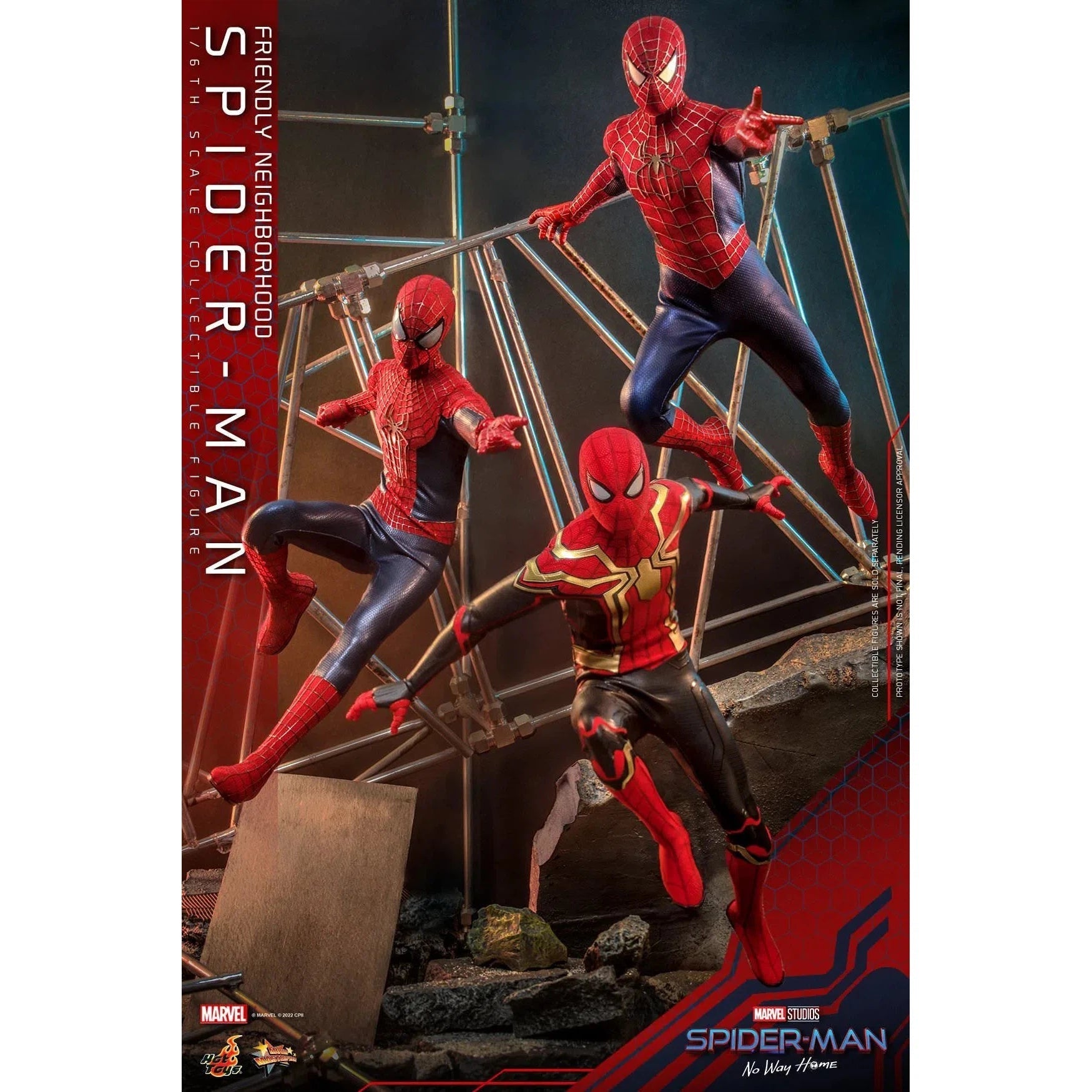 Friendly Neighborhood Spider-Man: Deluxe: Spider-Man No Way Home: MMS662 Hot Toys