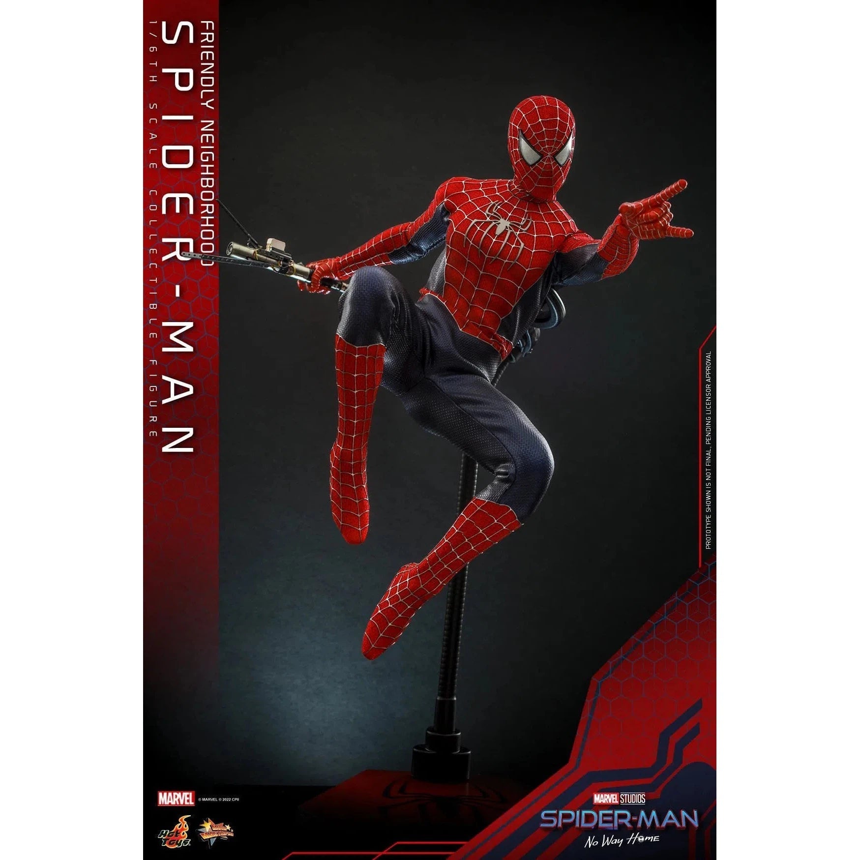 Friendly Neighborhood Spider-Man: Deluxe: Spider-Man No Way Home: MMS662 Hot Toys