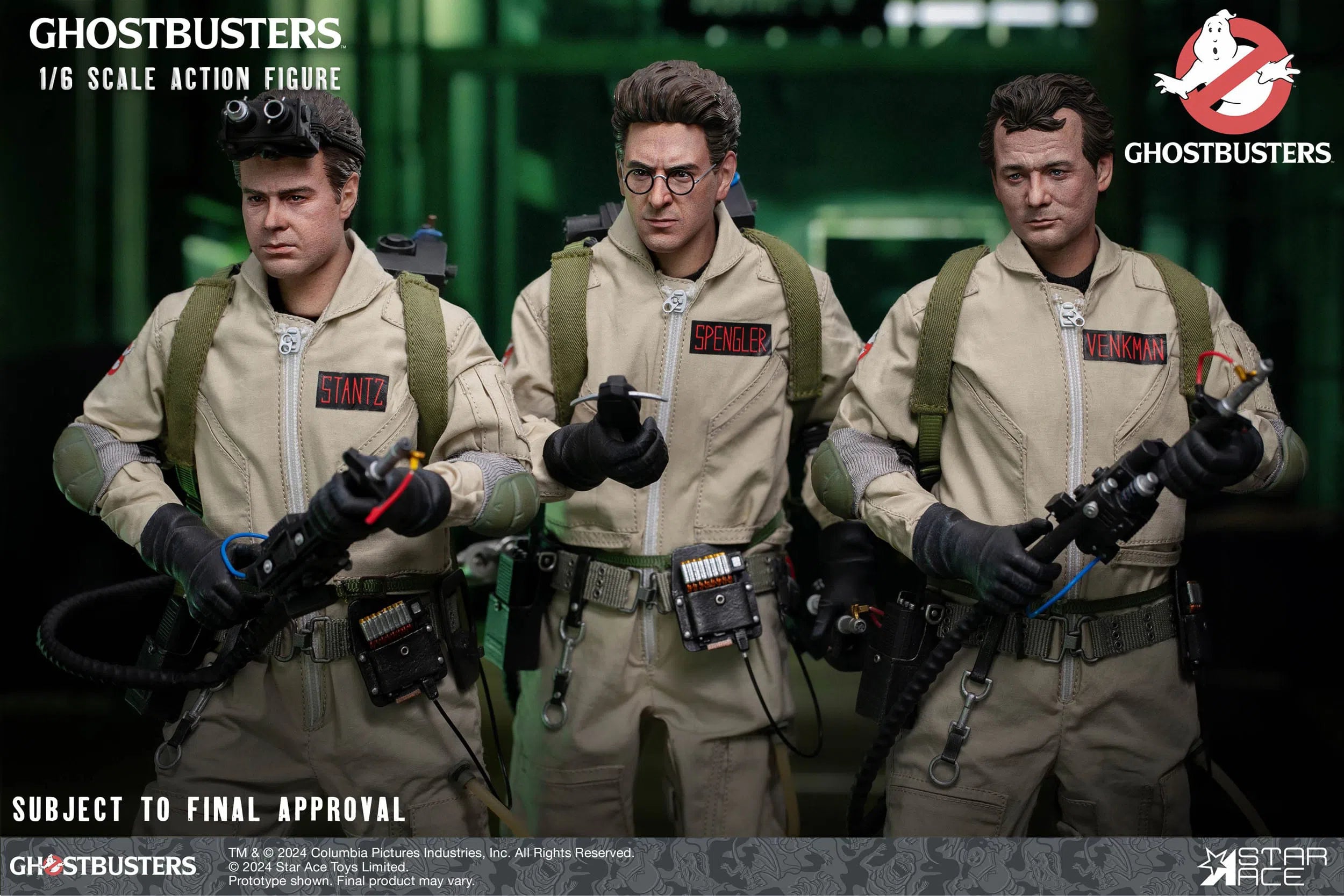 Ghostbusters: 1984: Ray Stantz: Egon Spengler: Peter Venkman: Winston Zeddemore: Sixth Scale Figures Star Ace