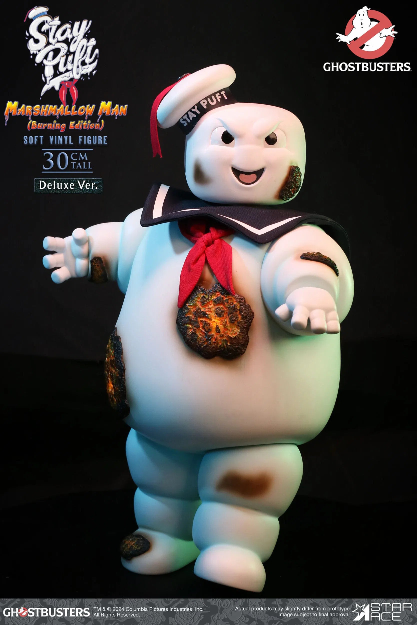 Ghostbusters: Stay Puft Marshmallow Man: Burning Deluxe Edition: Vinyl Figure Star Ace