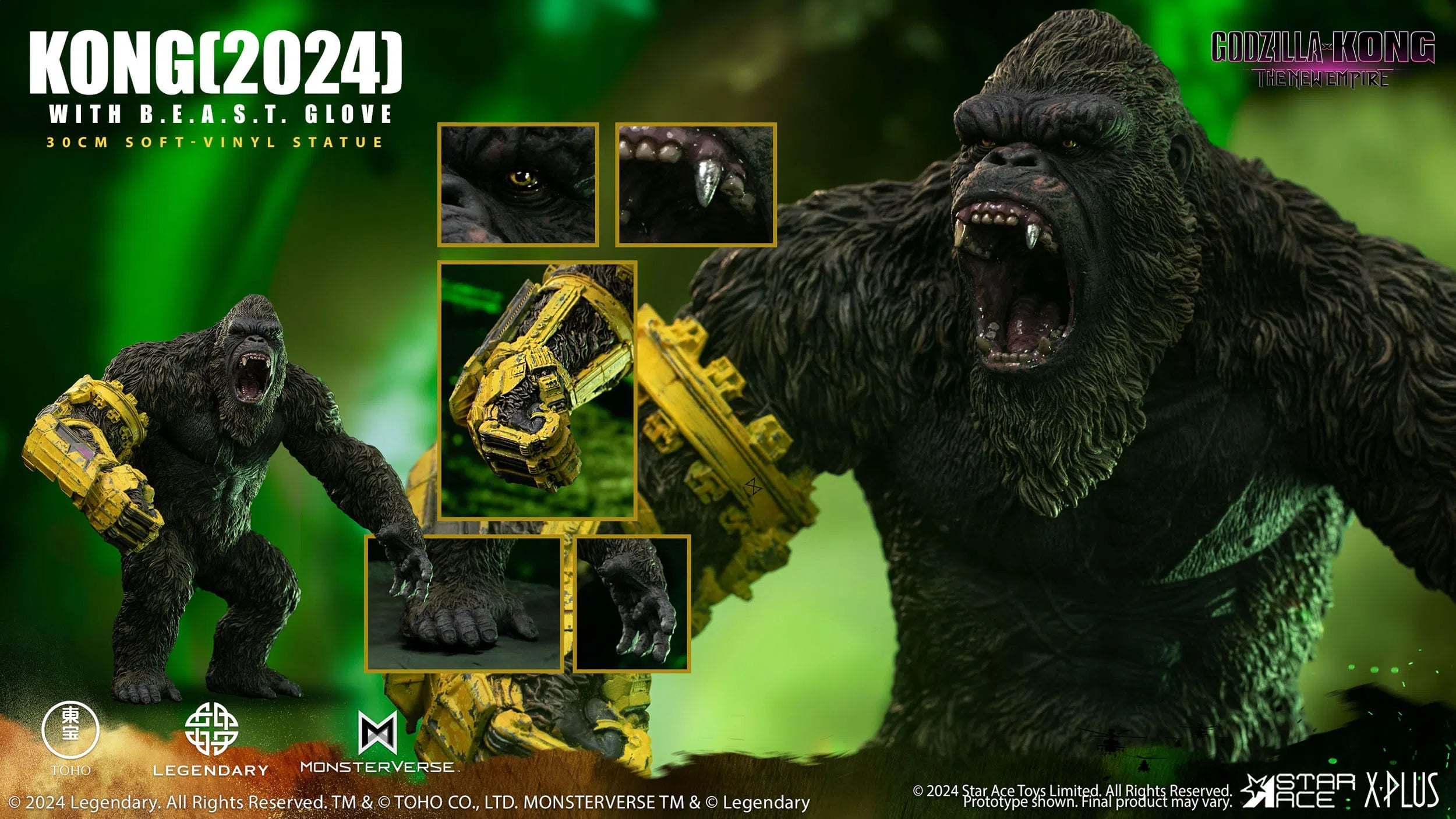 Godzilla x Kong: The New Empire: Kong: B.E.A.S.T Glove Version: Vinyl Statue Star Ace