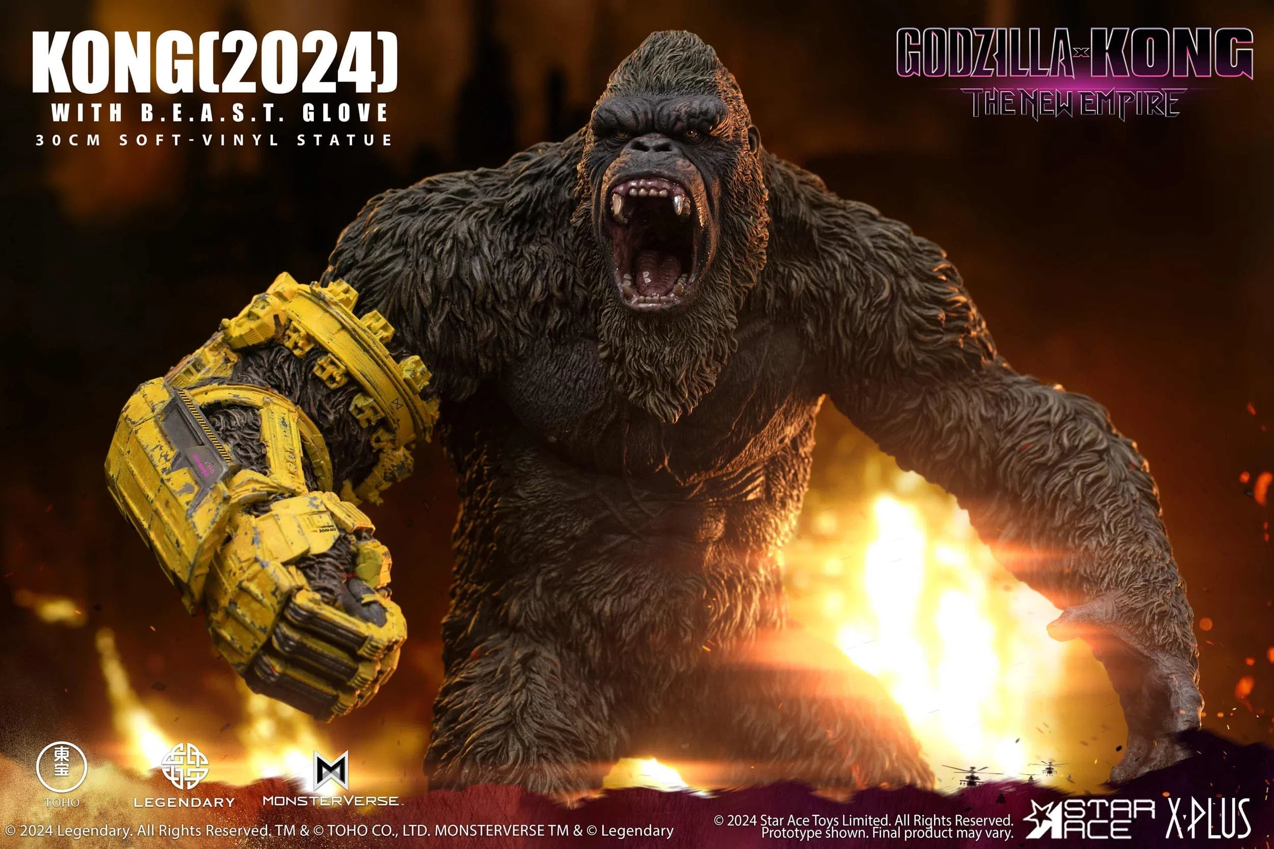 Godzilla x Kong: The New Empire: Kong: B.E.A.S.T Glove Version: Vinyl Statue Star Ace