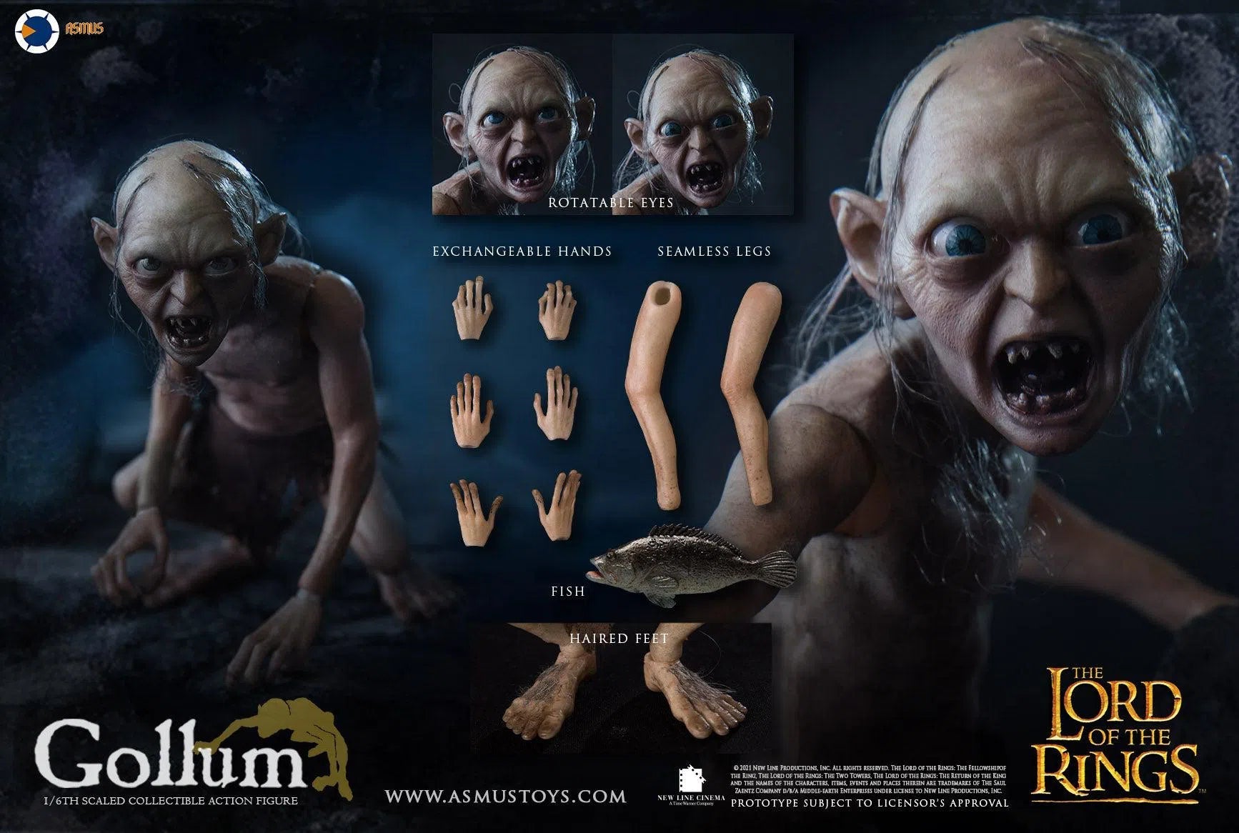 Gollum: Lord Of The Rings: Asmus: LOTR30G Asmus Toys