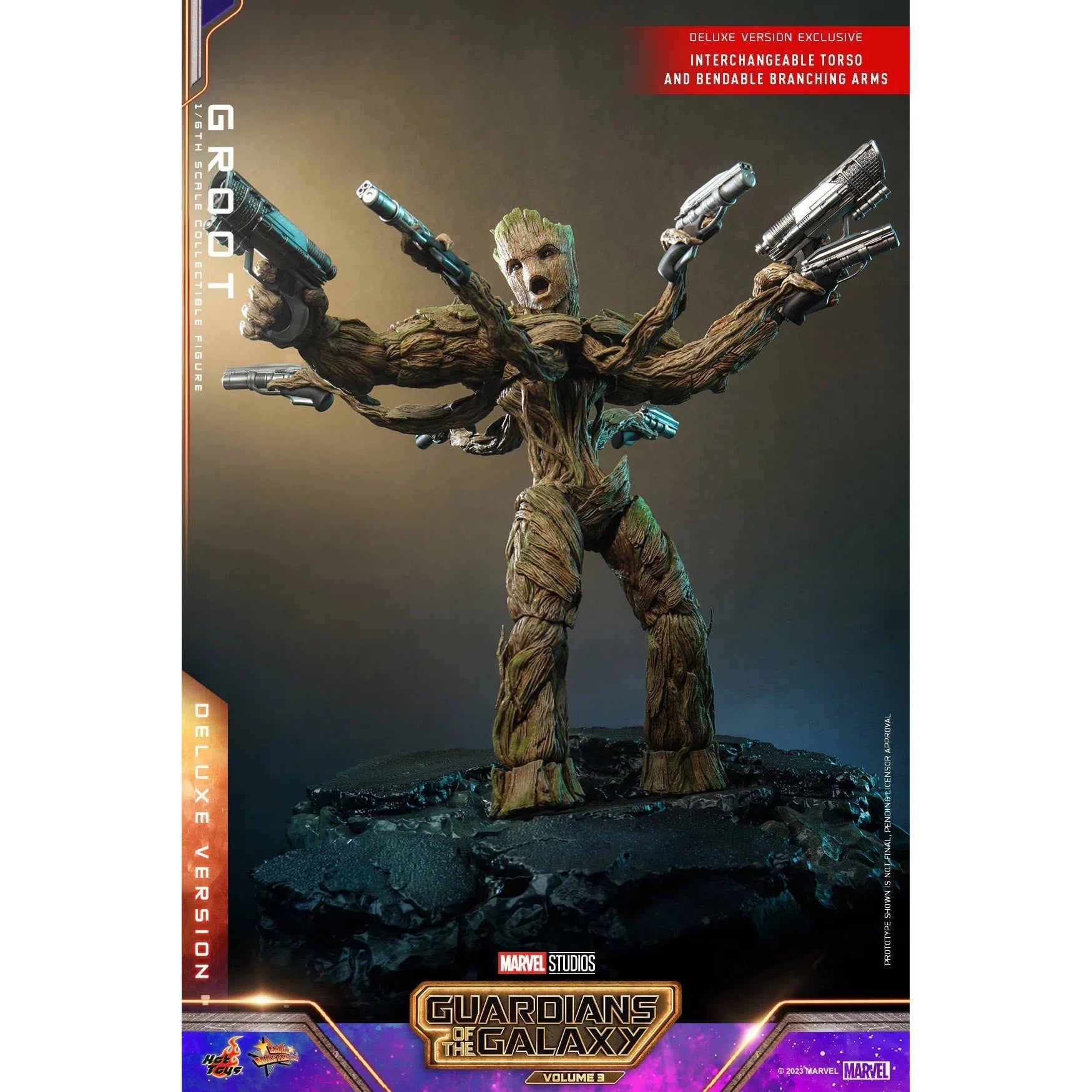 Groot: Deluxe: Guardians Of The Galaxy Vol.3: Marvel Hot Toys