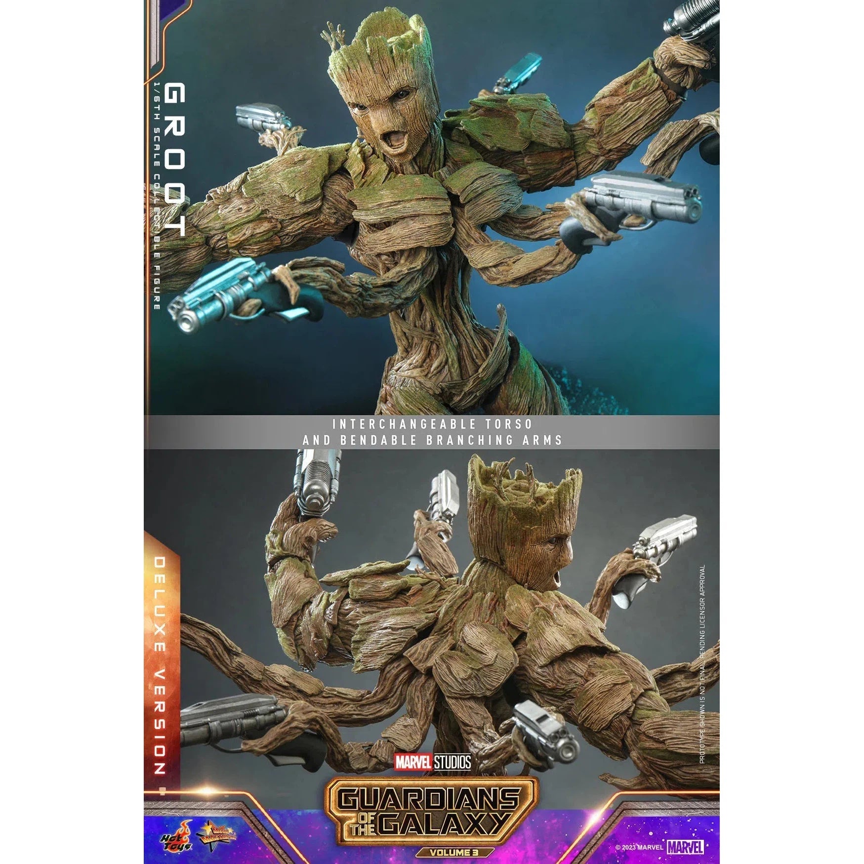 Groot: Deluxe: Guardians Of The Galaxy Vol.3: Marvel Hot Toys