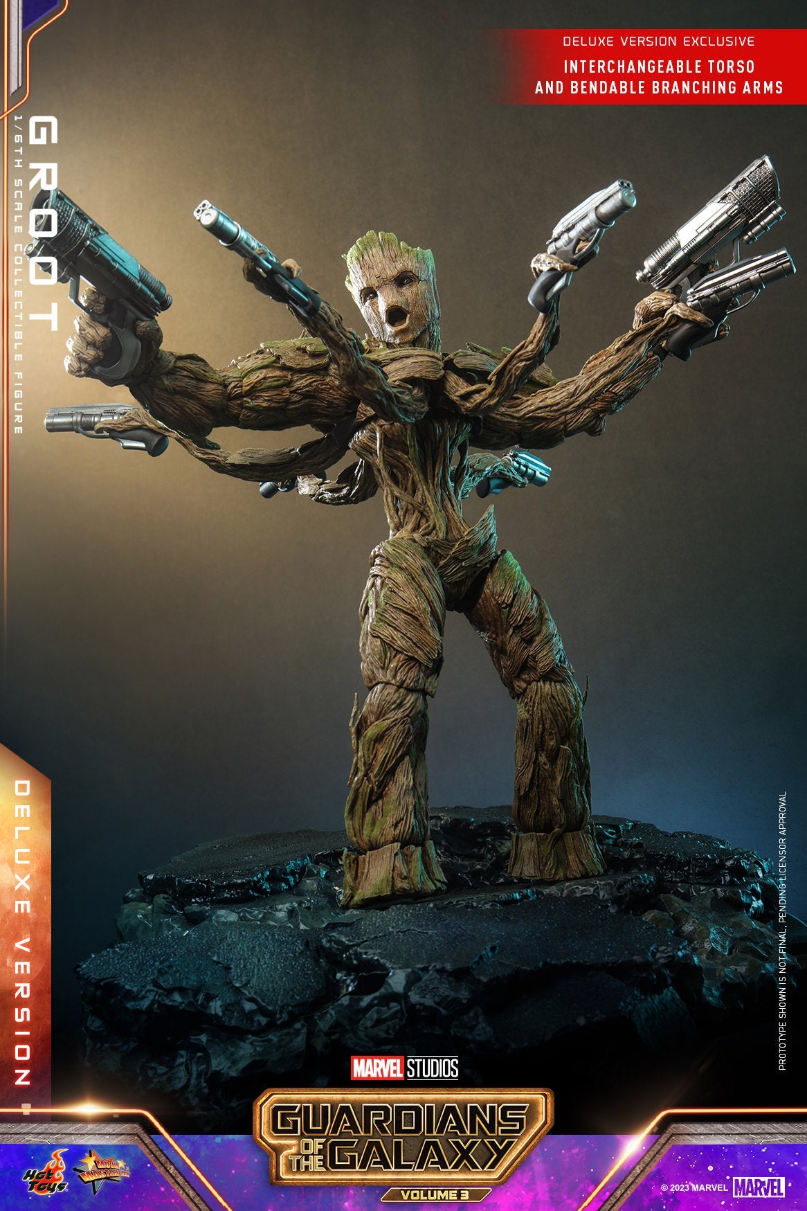 Groot: Deluxe: Guardians Of The Galaxy Vol.3: Marvel Hot Toys