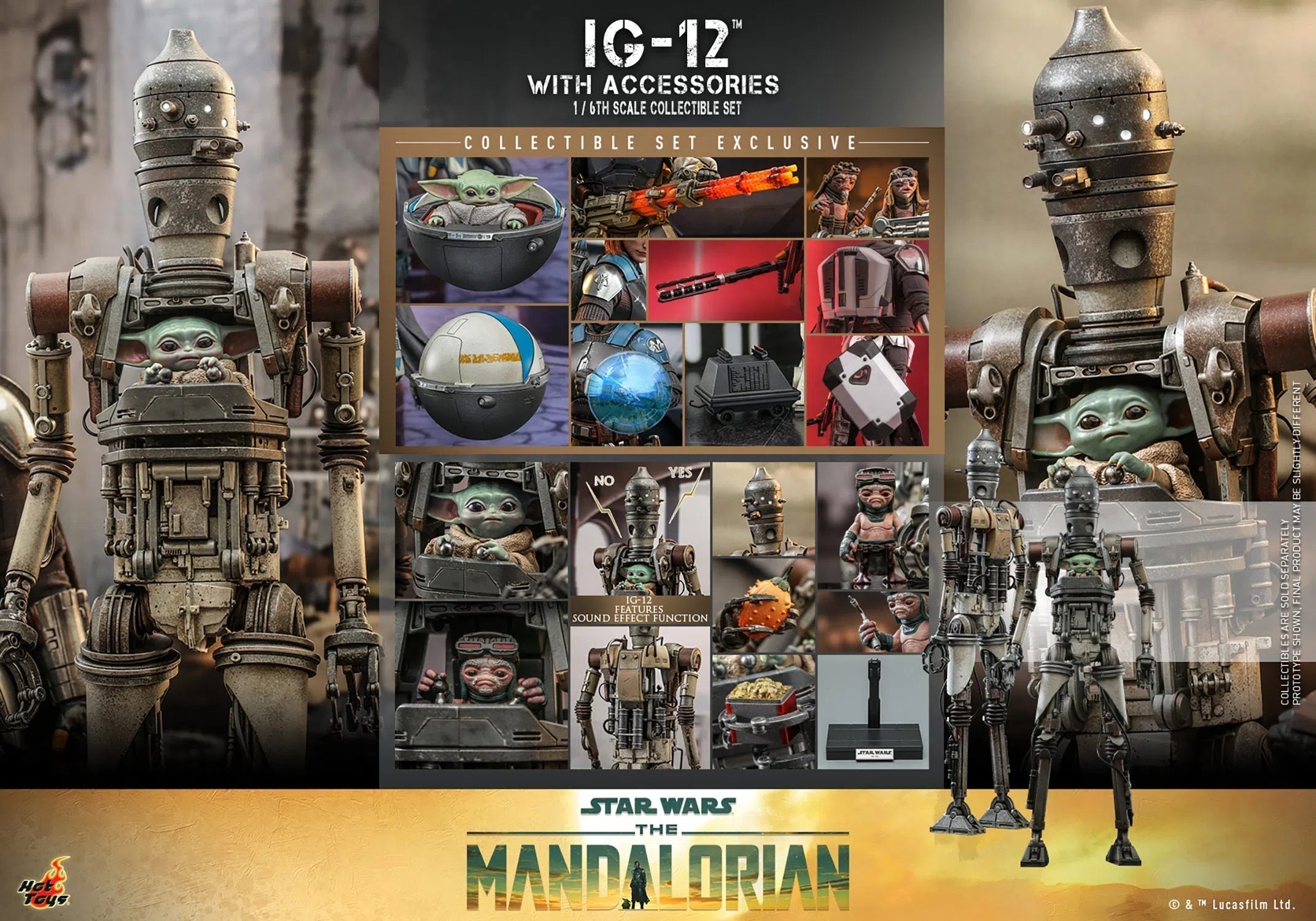 IG-12: With Accessories: Star Wars: The Mandalorian Hot Toys