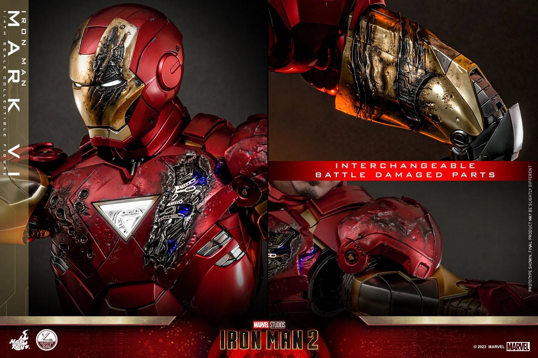 Iron Man MK VI: Iron Man 2: Marvel: Quarter Scale Hot Toys