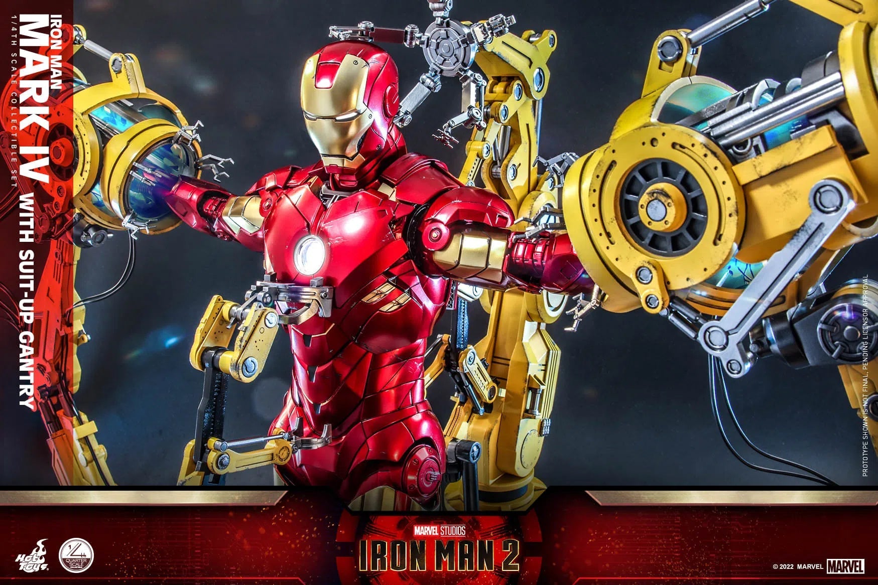 Iron Man: MKIV With Suit Up Gantry: Iron Man 2: Marvel: Quarter Scale: QS021 Hot Toys