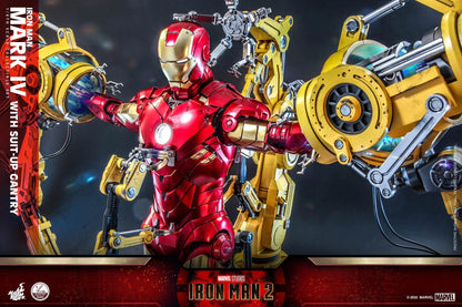 Iron Man: MKIV With Suit Up Gantry: Iron Man 2: Marvel: Quarter Scale: QS021 Hot Toys