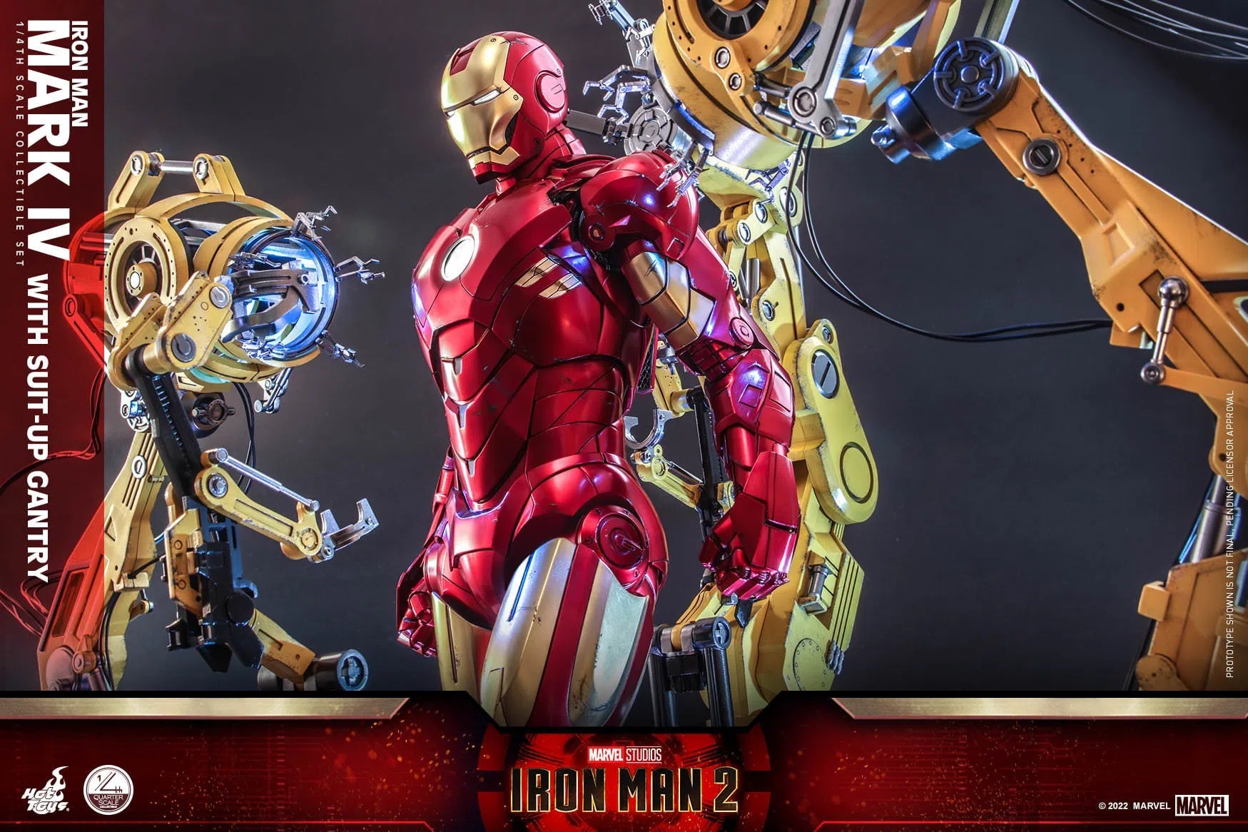 Iron Man: MKIV With Suit Up Gantry: Iron Man 2: Marvel: Quarter Scale: QS021 Hot Toys