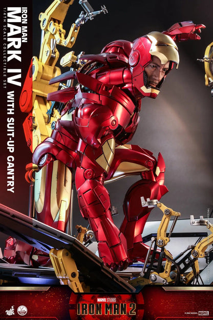 Iron Man: MKIV With Suit Up Gantry: Iron Man 2: Marvel: Quarter Scale: QS021 Hot Toys