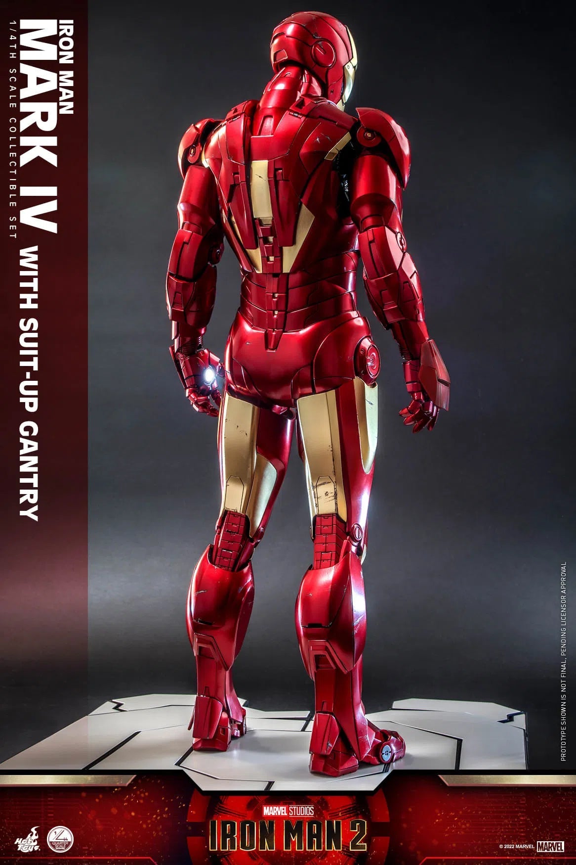 Iron Man: MKIV With Suit Up Gantry: Iron Man 2: Marvel: Quarter Scale: QS021 Hot Toys