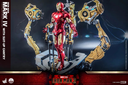 Iron Man: MKIV With Suit Up Gantry: Iron Man 2: Marvel: Quarter Scale: QS021 Hot Toys