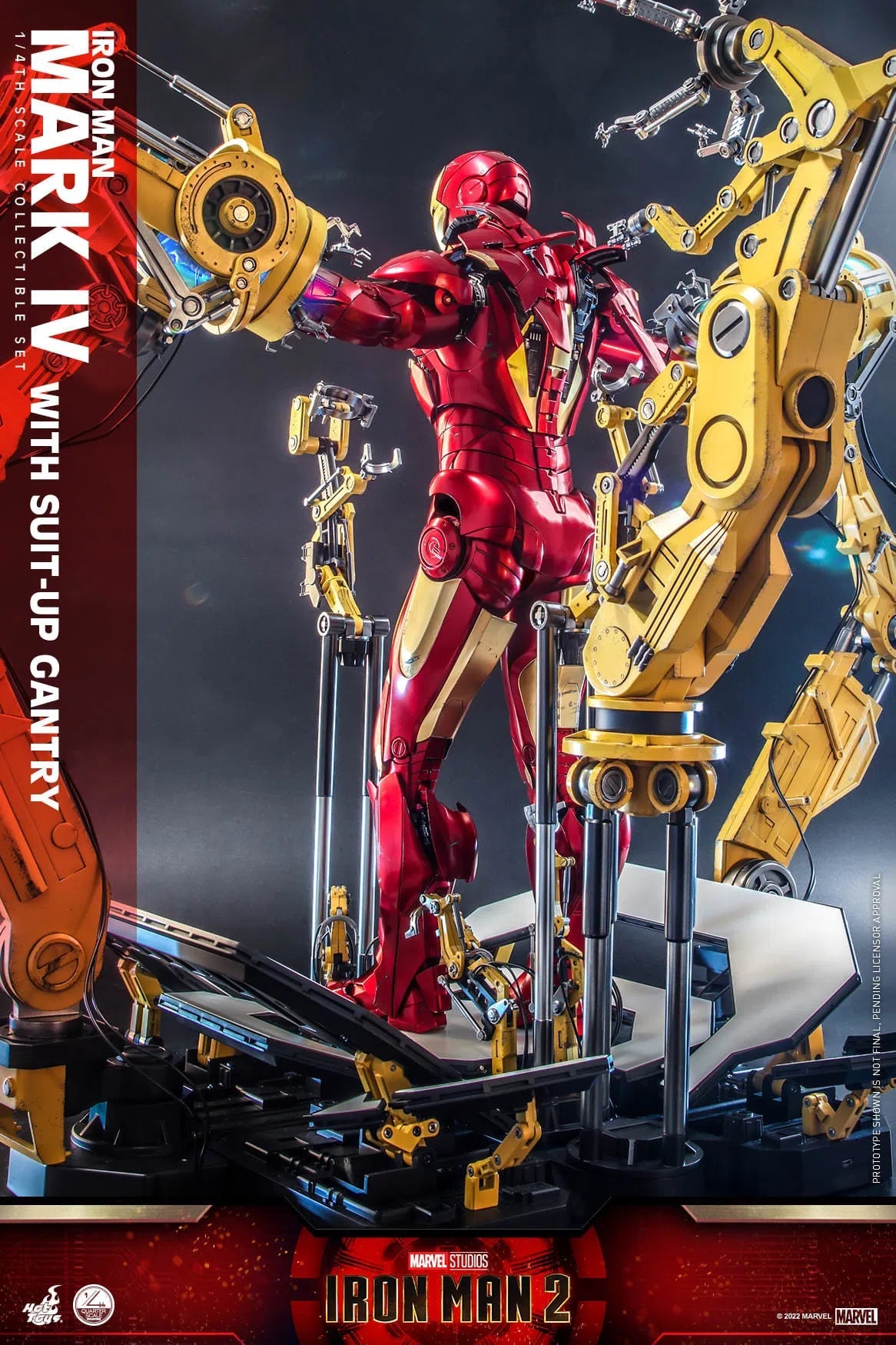 Iron Man: MKIV With Suit Up Gantry: Iron Man 2: Marvel: Quarter Scale: QS021 Hot Toys